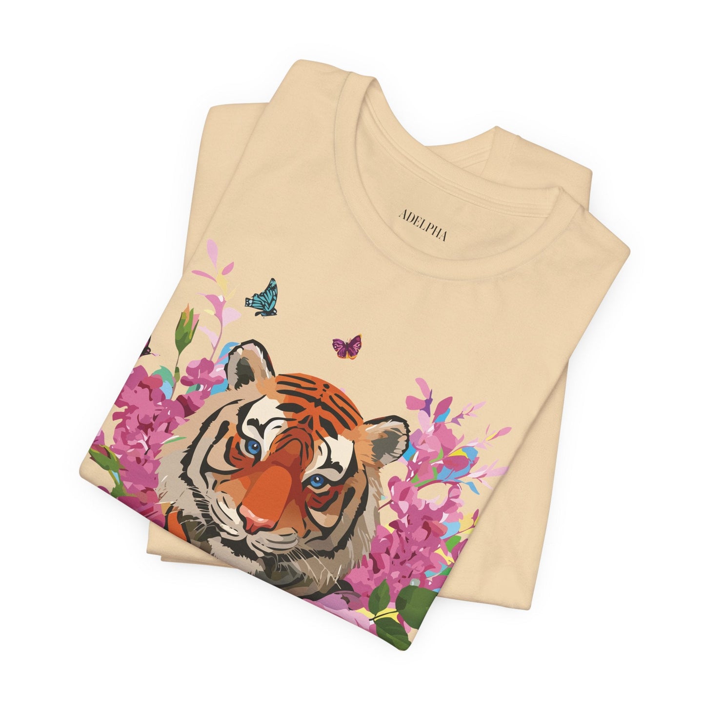 Tiger Graphic Unisex 100 Cotton Vintage Art with Animal Tee 11