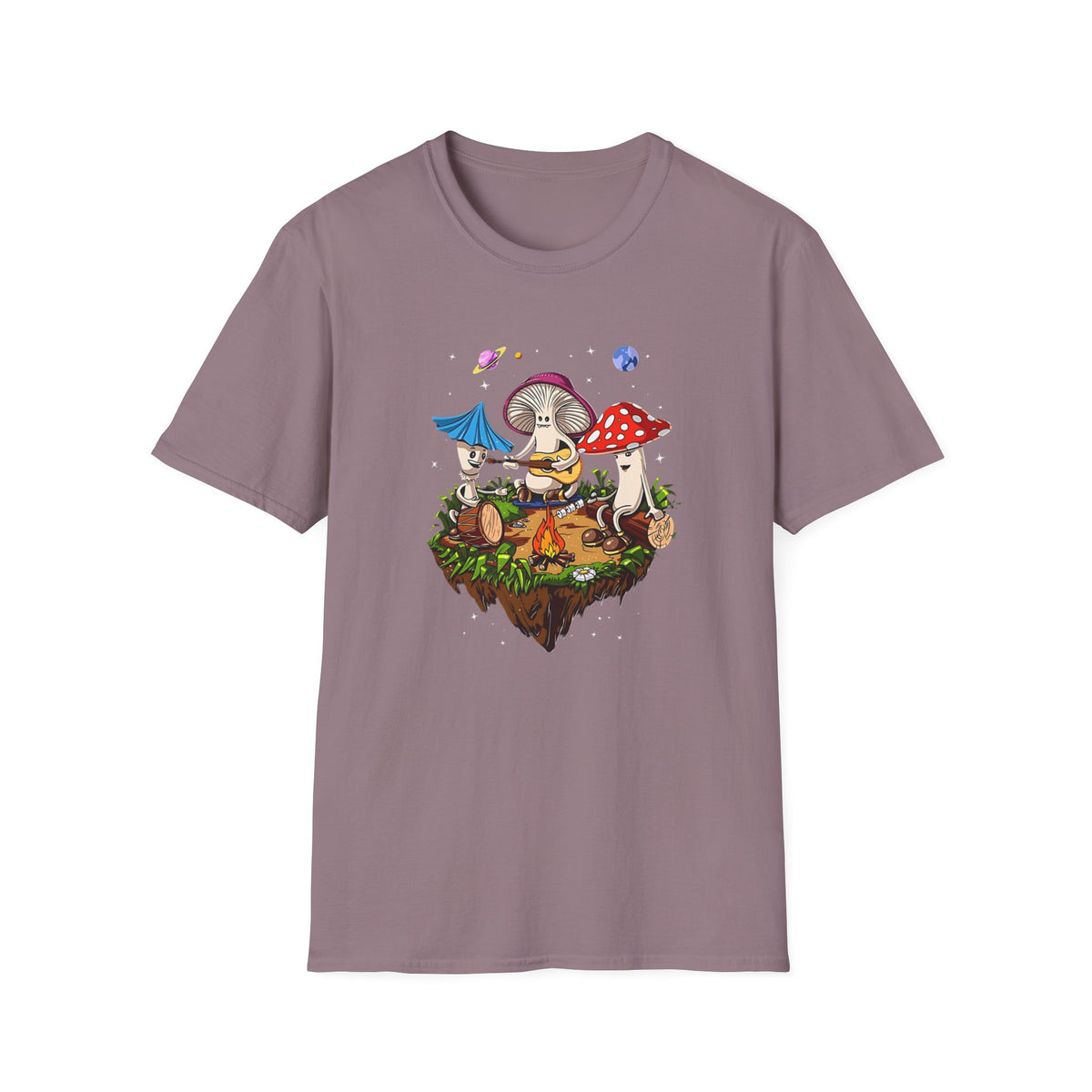Funny Mashroom Cartoon  Graphic Tee Gildan Unisex 100 Cotton Tee Shirt c12