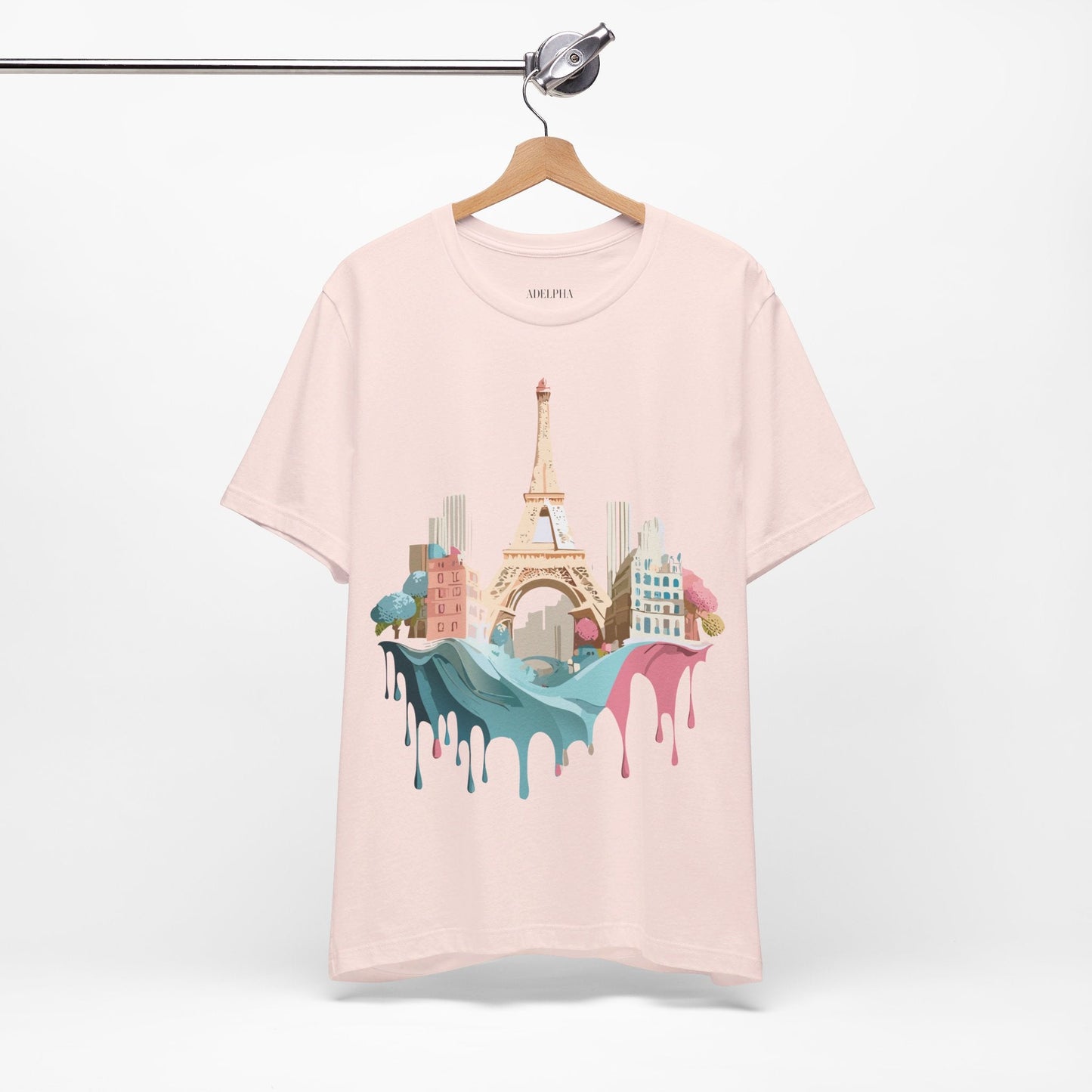 Paris Tourist Shirt Unisex Graphic Tee With Vintage Inspired Artwork Adelpha Art Design