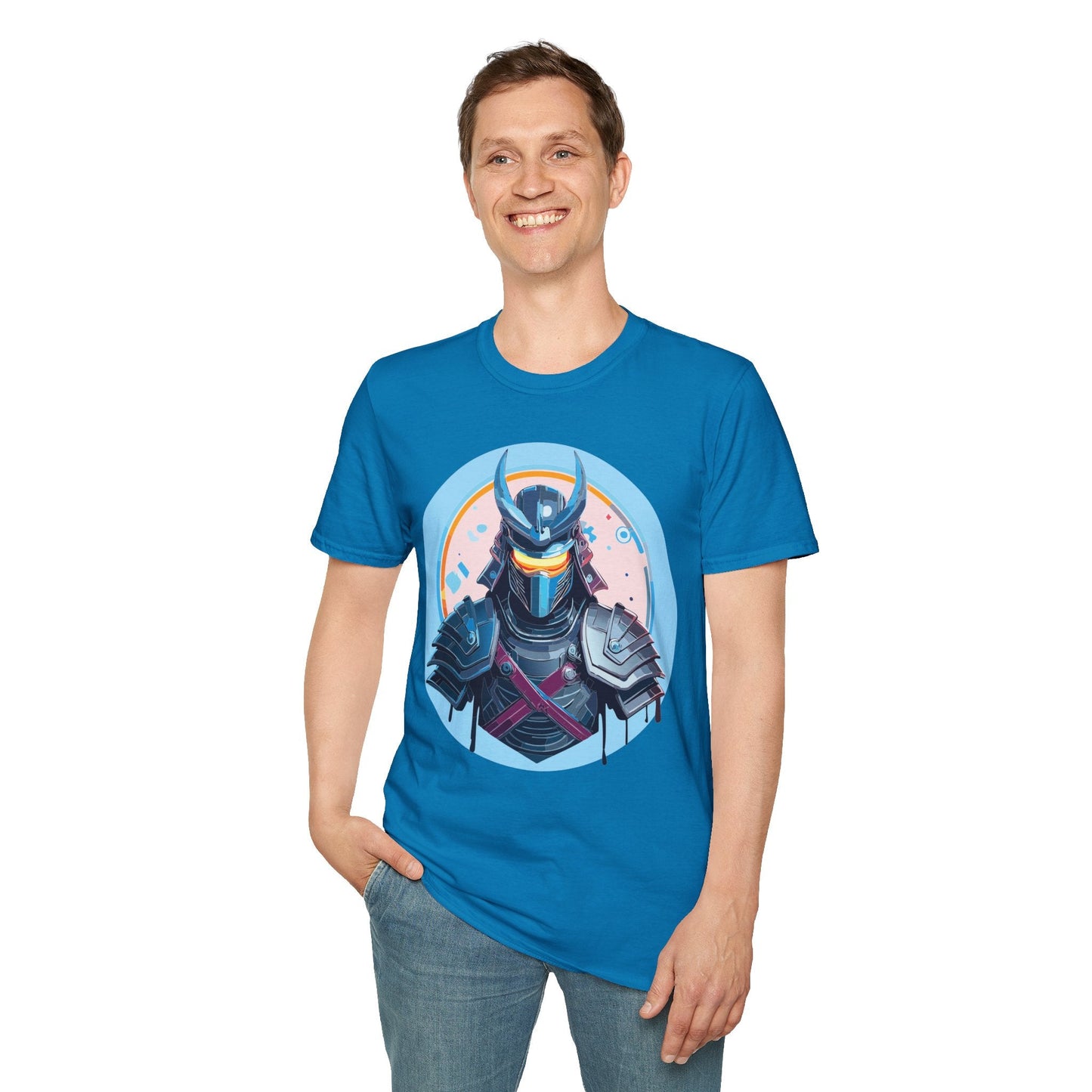 Samurai T Shirt Unisex Softstyle 64000 Tee Lightweight Comfortable 100 Percent Ring Spun Cotton