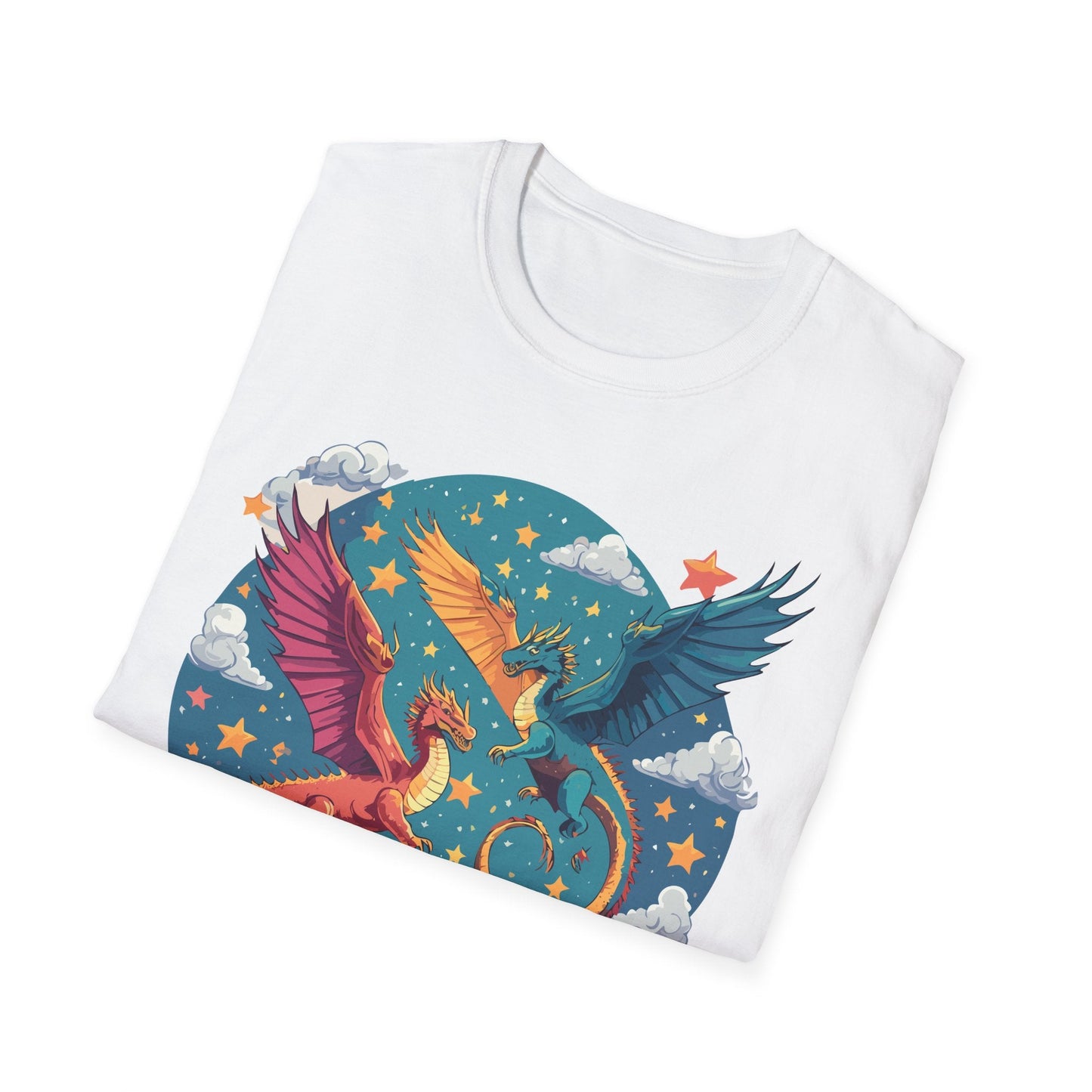 Dragon Graphic Unisex 100 Cotton Tee with Animal Artwork Design 18