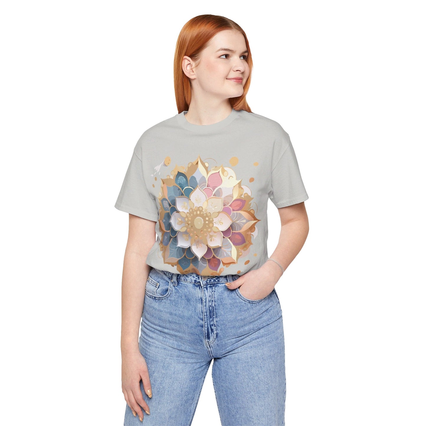 Mandala Graphic Tee For Men And Women By Adelpha Unisex Short Sleeve Art Design Shirt