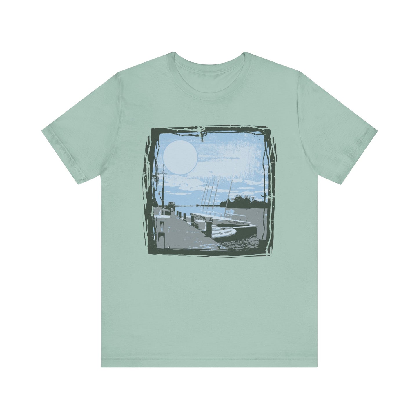 Yacht Club Retro Poster Graphic Design Tee, Yacht Club Shirt, Vintage Tees, Art Design T-Shirt, Graphic Tee, Retro Art Shirts