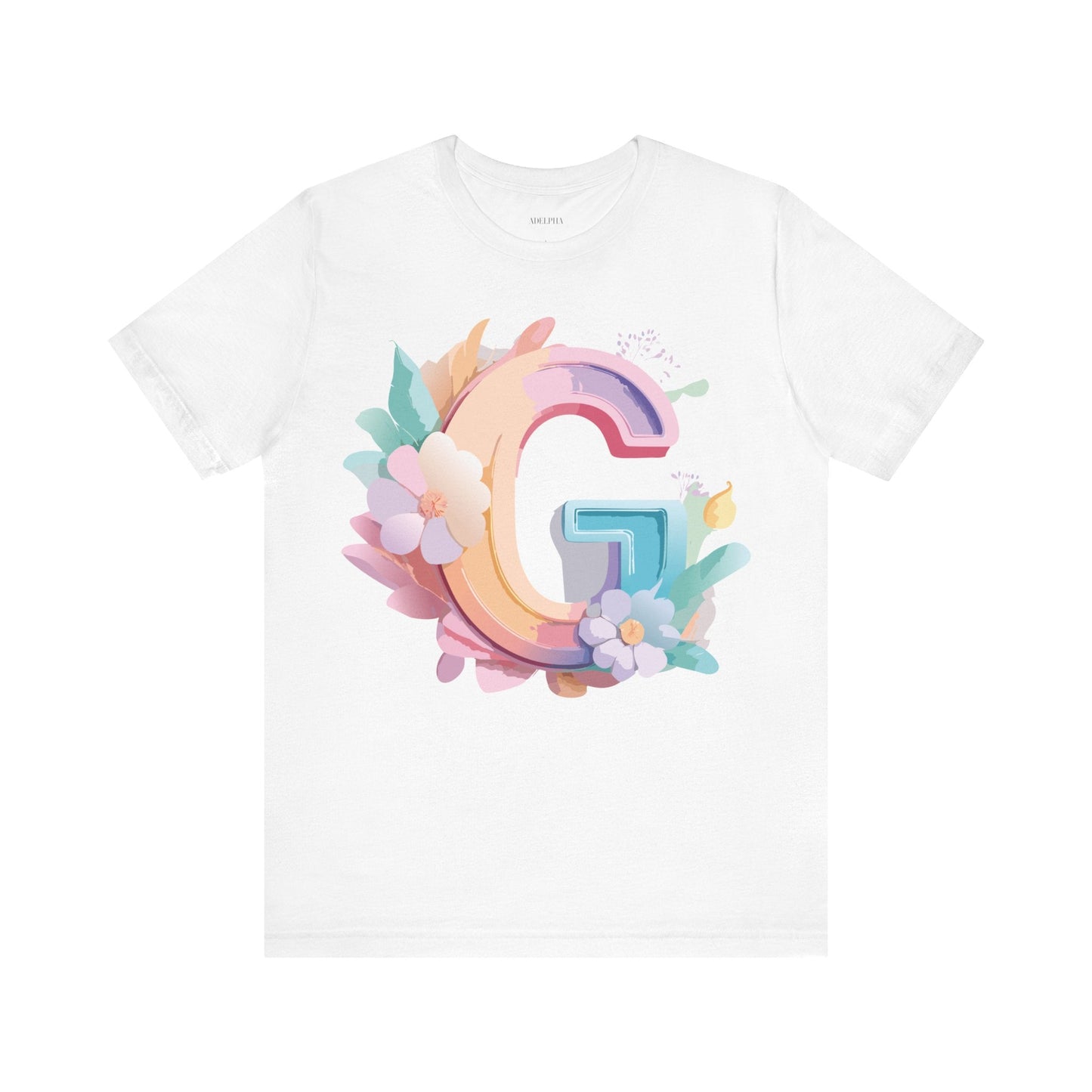 Letter G Shirt Unisex Graphic Tee With Vintage Inspired Artwork Adelpha Premium Tee