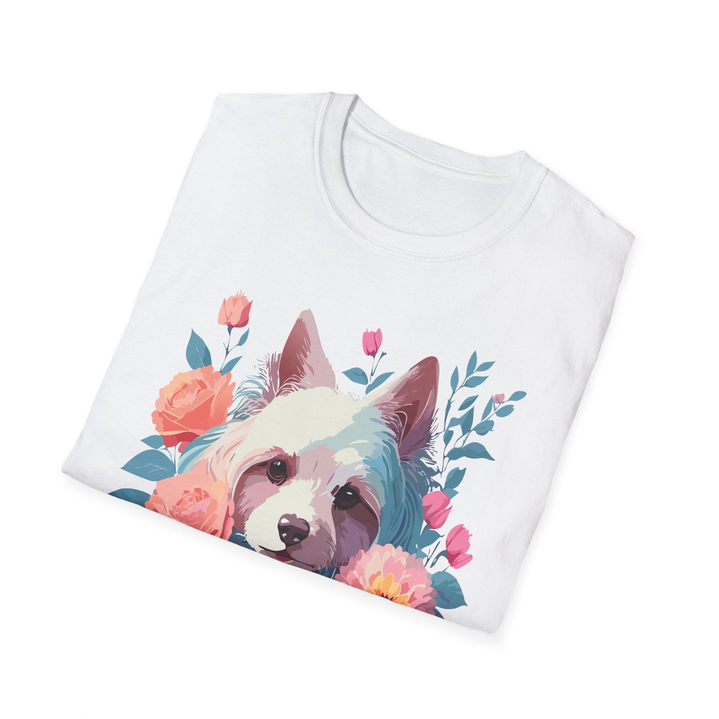 Dog Shirt Unisex Softstyle Cotton Tee Gildan 64000 With Animal Designs
