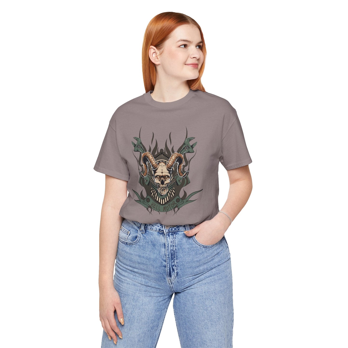 Gothic Skull Graphic Design Unisex Cotton Tee Art-49