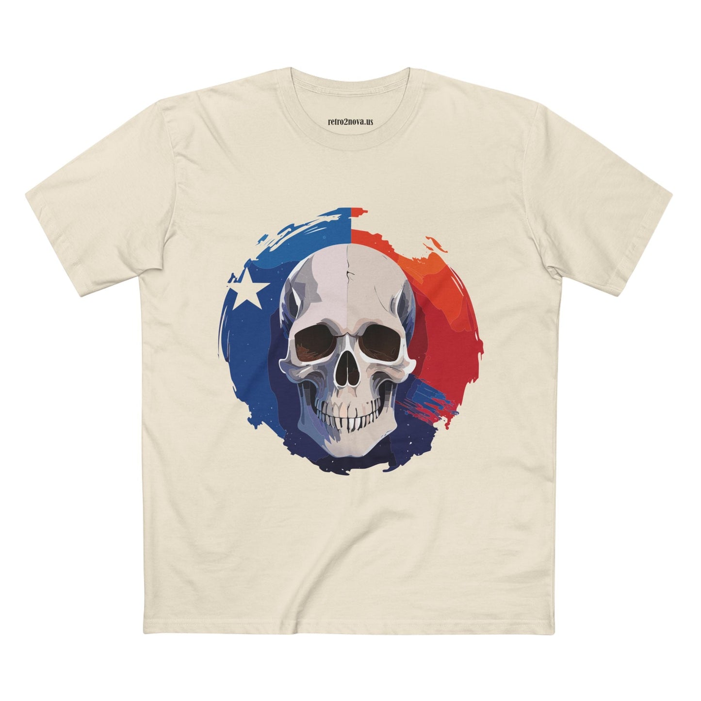 Skull Skeleton Shirt Unisex Premium Cotton Tee With Original Art Design Retro2Nova