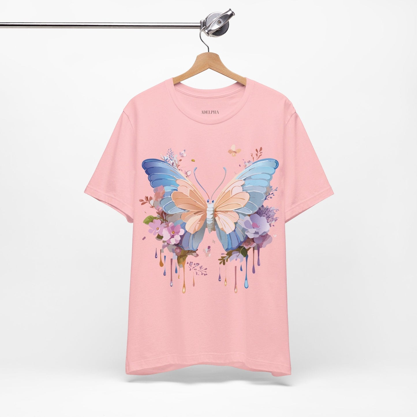 Butterfly Graphic Tee Unisex Jersey Short Sleeve Art Design Adelpha