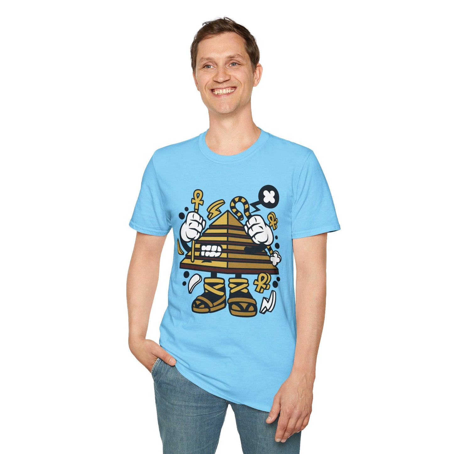 Cartoon T Shirt Animation T Shirt Funny Tee Shirt Short Sleeve Unisex Gildan Softstyle 64000 Cotton