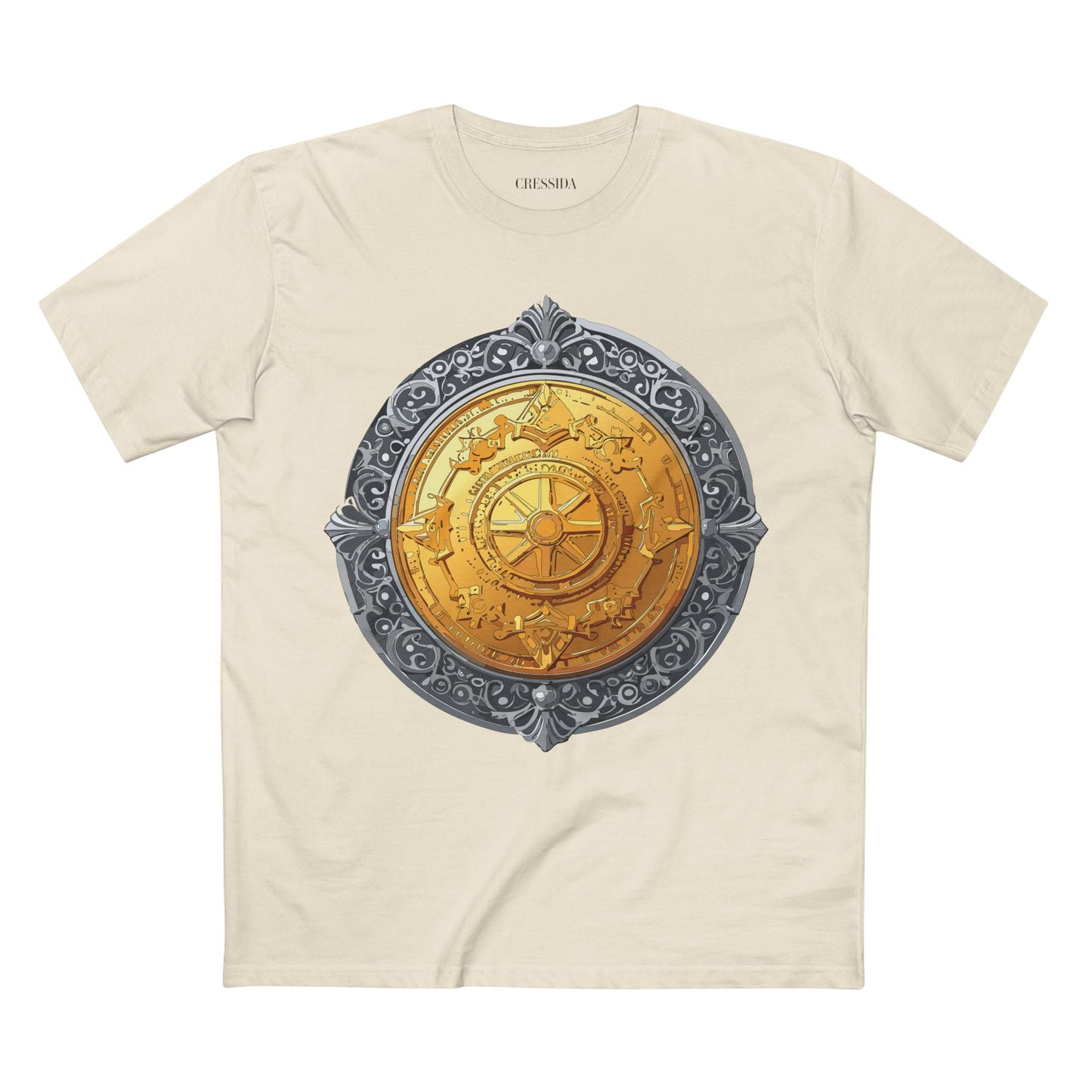 Antique Gold Coin Graphic Design T-Shirt Unisex 100 Cotton With Golden Print Artwork Tee 10