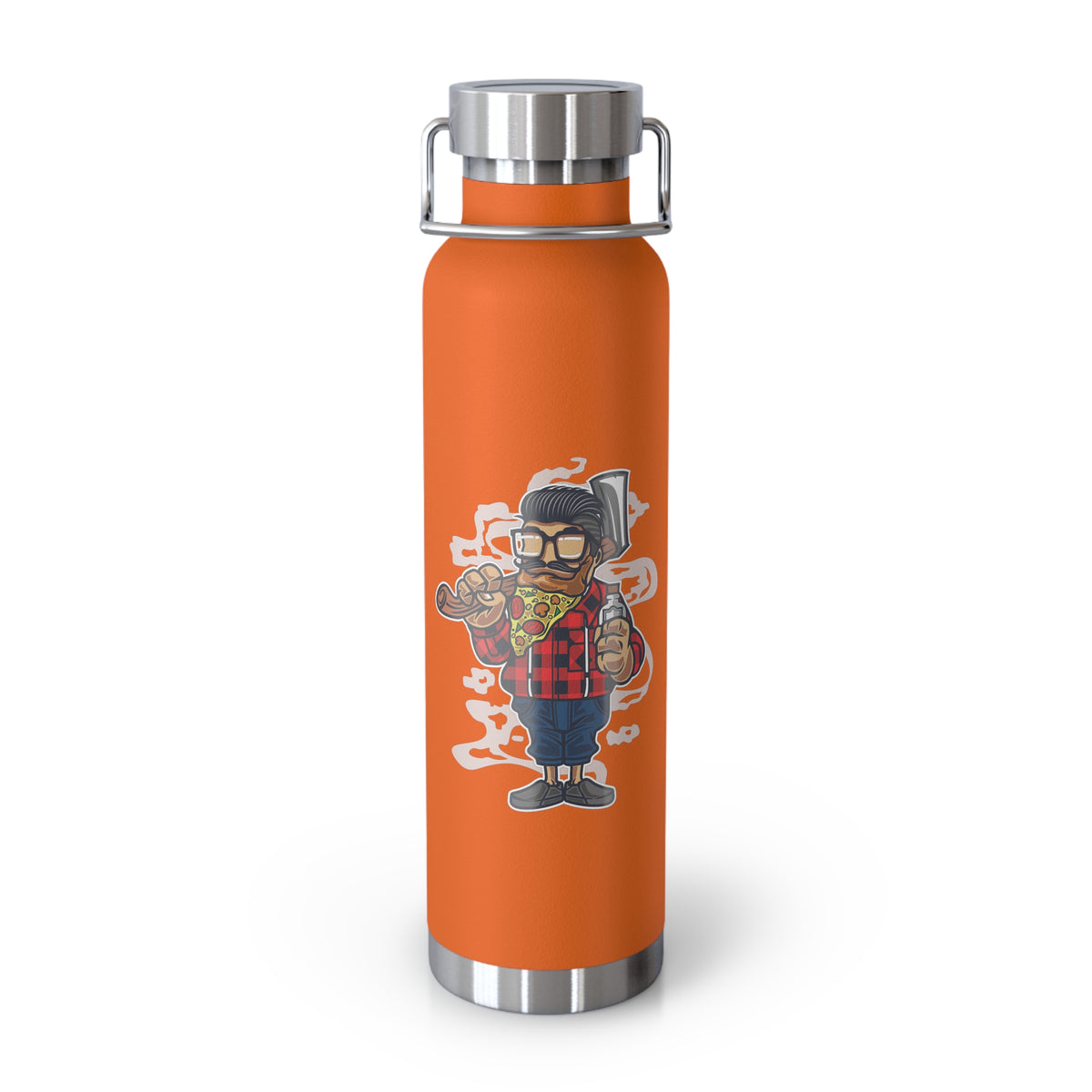22oz Copper Insulated Water Bottle with Cartoon Design - CV104