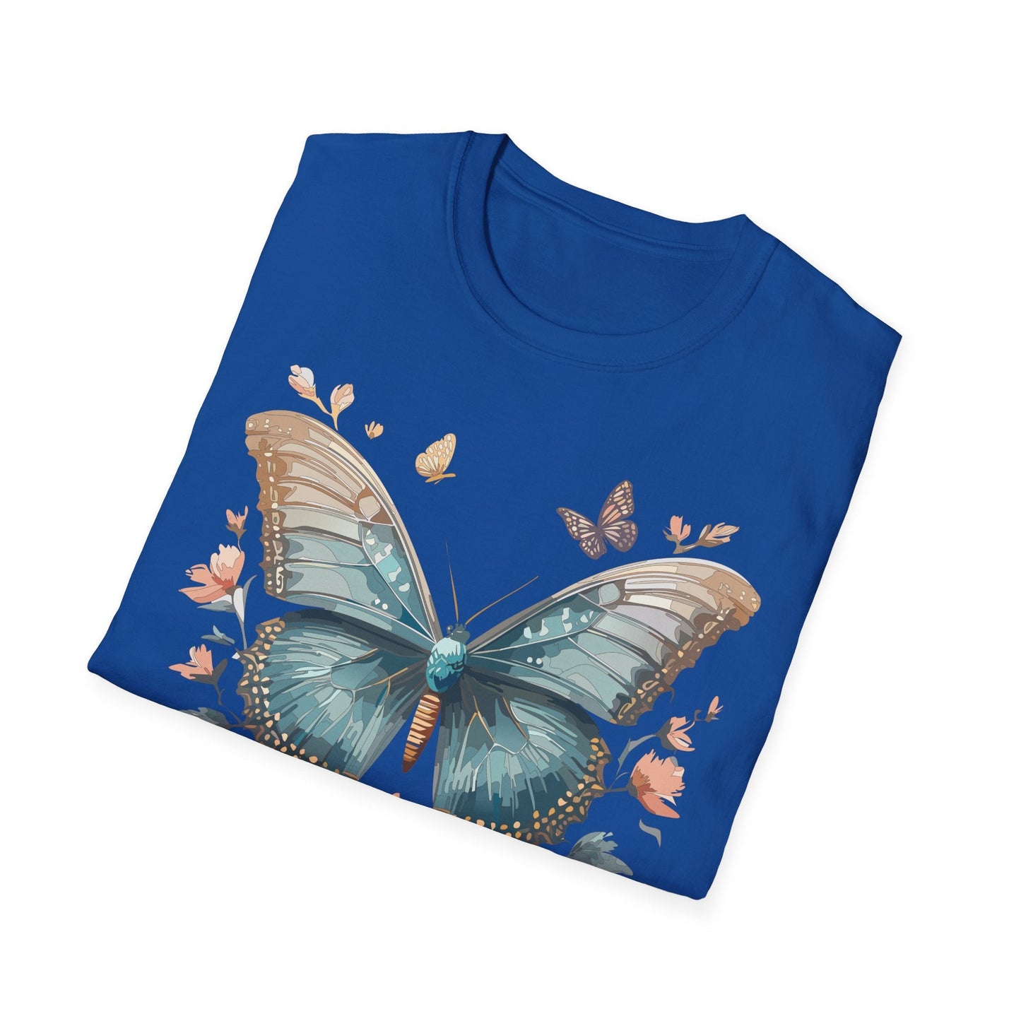 Butterfly Shirt Unisex Monarch T Shirt Gildan Softstyle 64000 Ring Spun Cotton Tee Breathable Comfort
