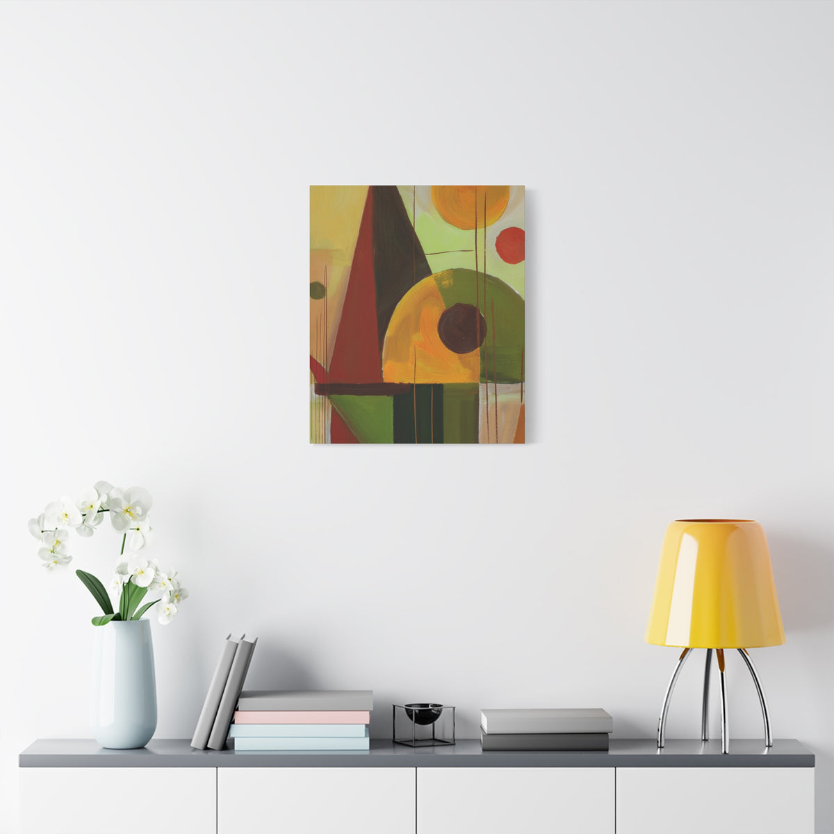 Abstract Geometric Painting Print Canvas 20x24,20x30,24x30 24x32,24x36,30x40 32x48,36x48,40x60 Pine-Wood Inner Frame ABS-60