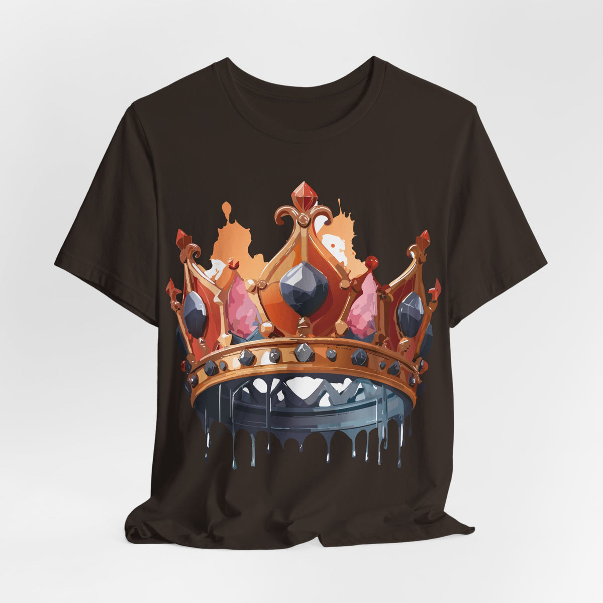 Crown Graphic Unisex Cotton Bella+Canvas Tee with Art Design n112