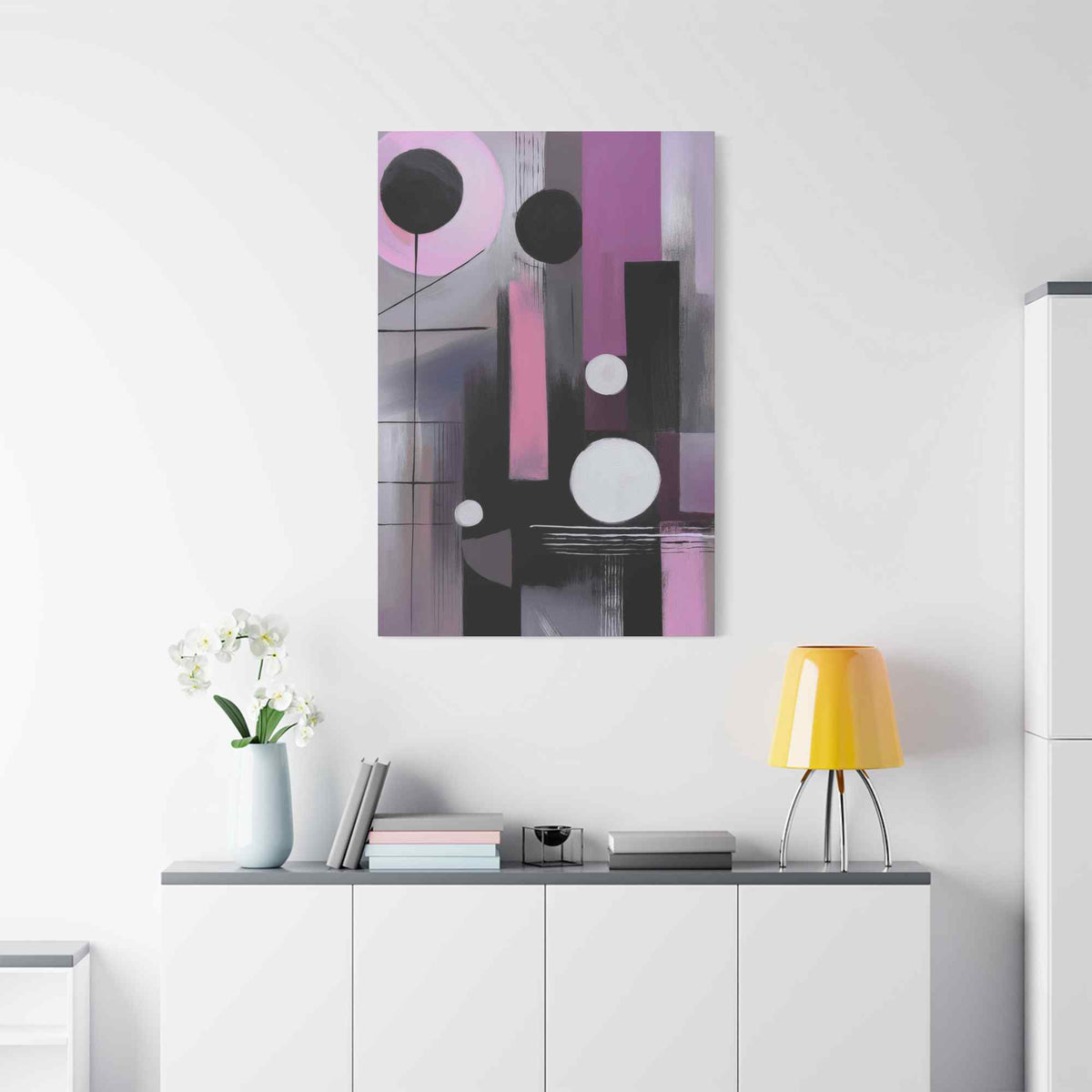 Abstract Geometric Painting Print Canvas 20x24,20x30,24x30 24x32,24x36,30x40 32x48,36x48,40x60 Pine-Wood Inner Frame ABS-44