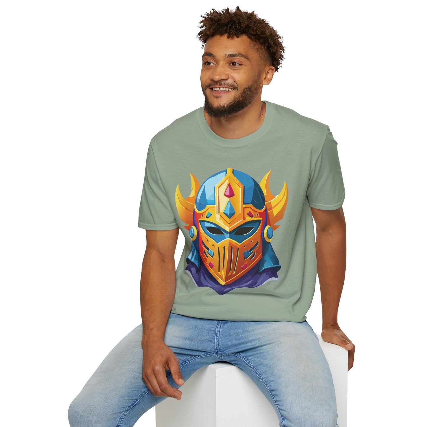 Mask Tee Shirt Unisex Softstyle T Shirt With Mask Design Masquerade Tees For Everyday Comfort