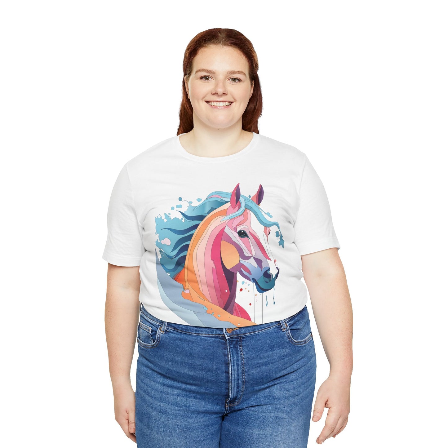 Unisex Animal Tee Shirt With Art Design Wild Animals Short Sleeve Premium Comfort Fit