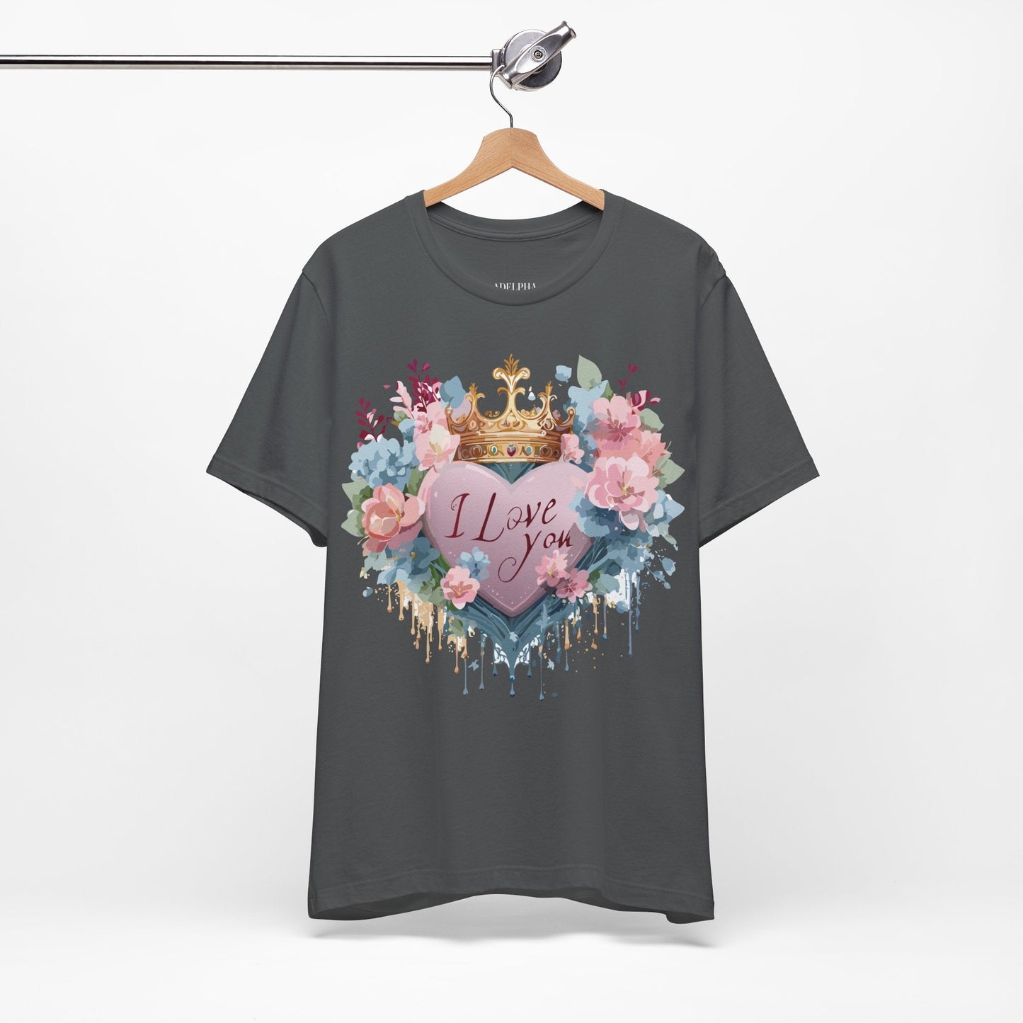 Valentine Graphic Tee Unisex Short Sleeve Jersey Shirt Adelpha Vintage Art Design