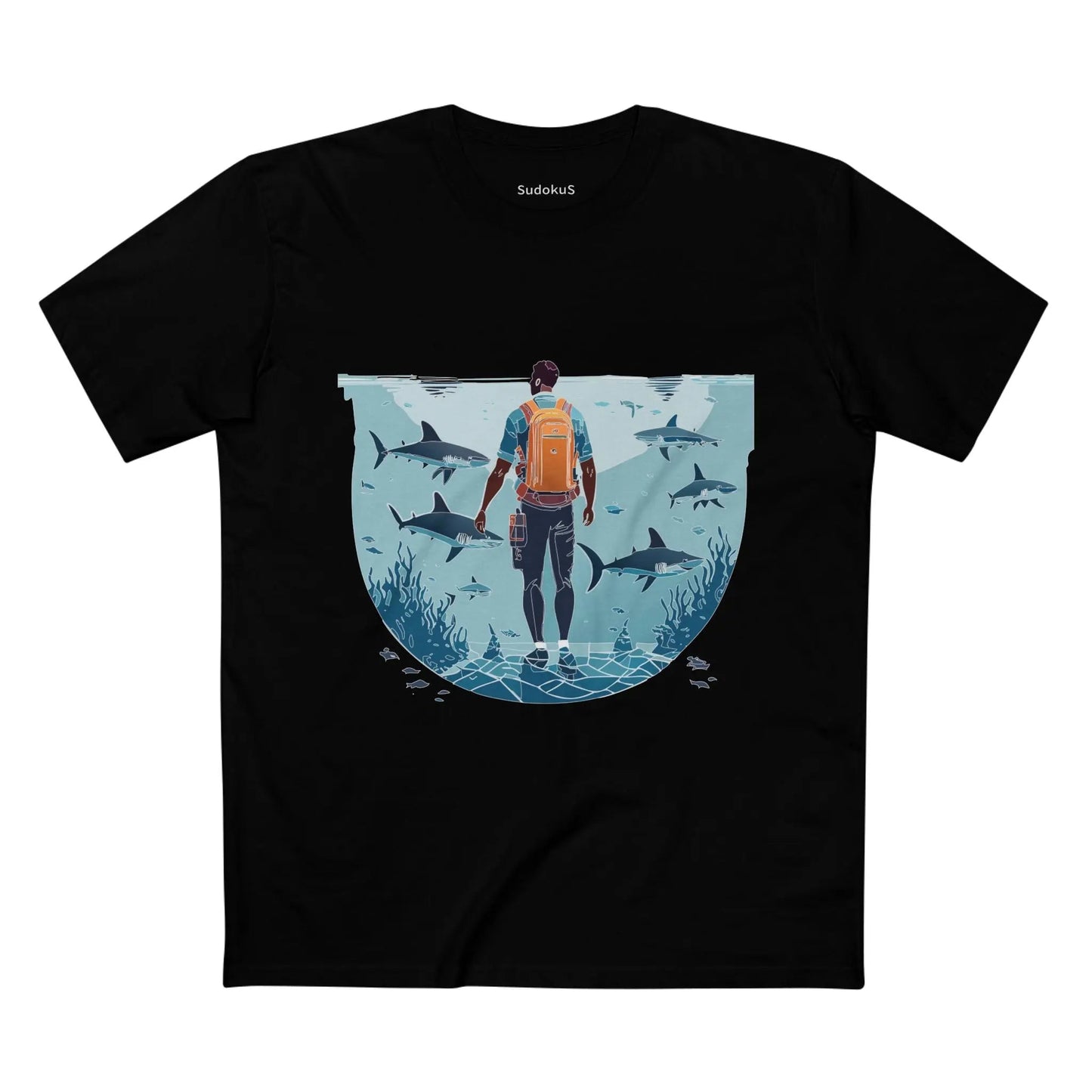 Ocean Coast Graphic Unisex 100 Cotton Staple Tee 7