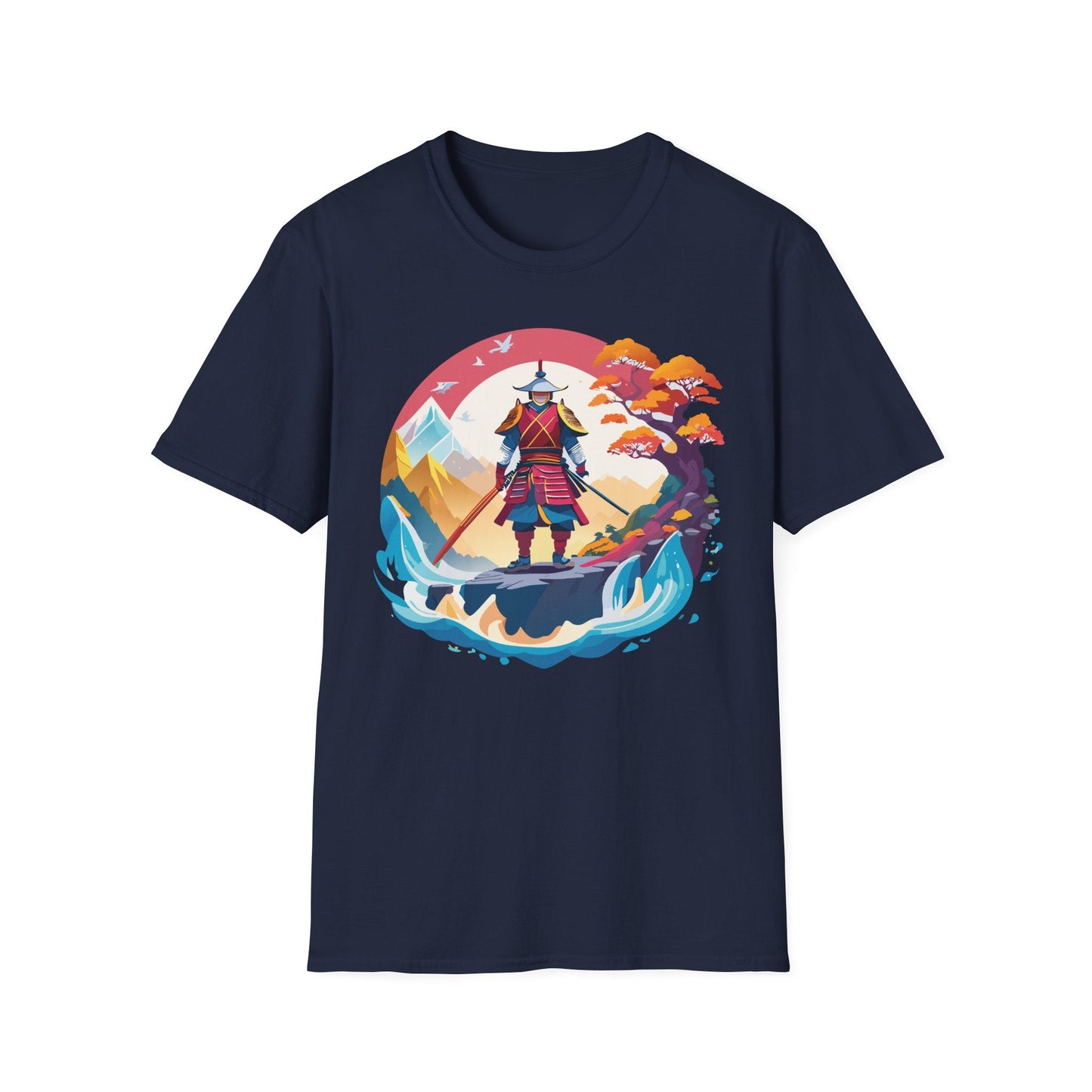 Samurai Shirt Gildan Softstyle 64000 Ring Spun Cotton Unisex Tee For Everyday Comfort