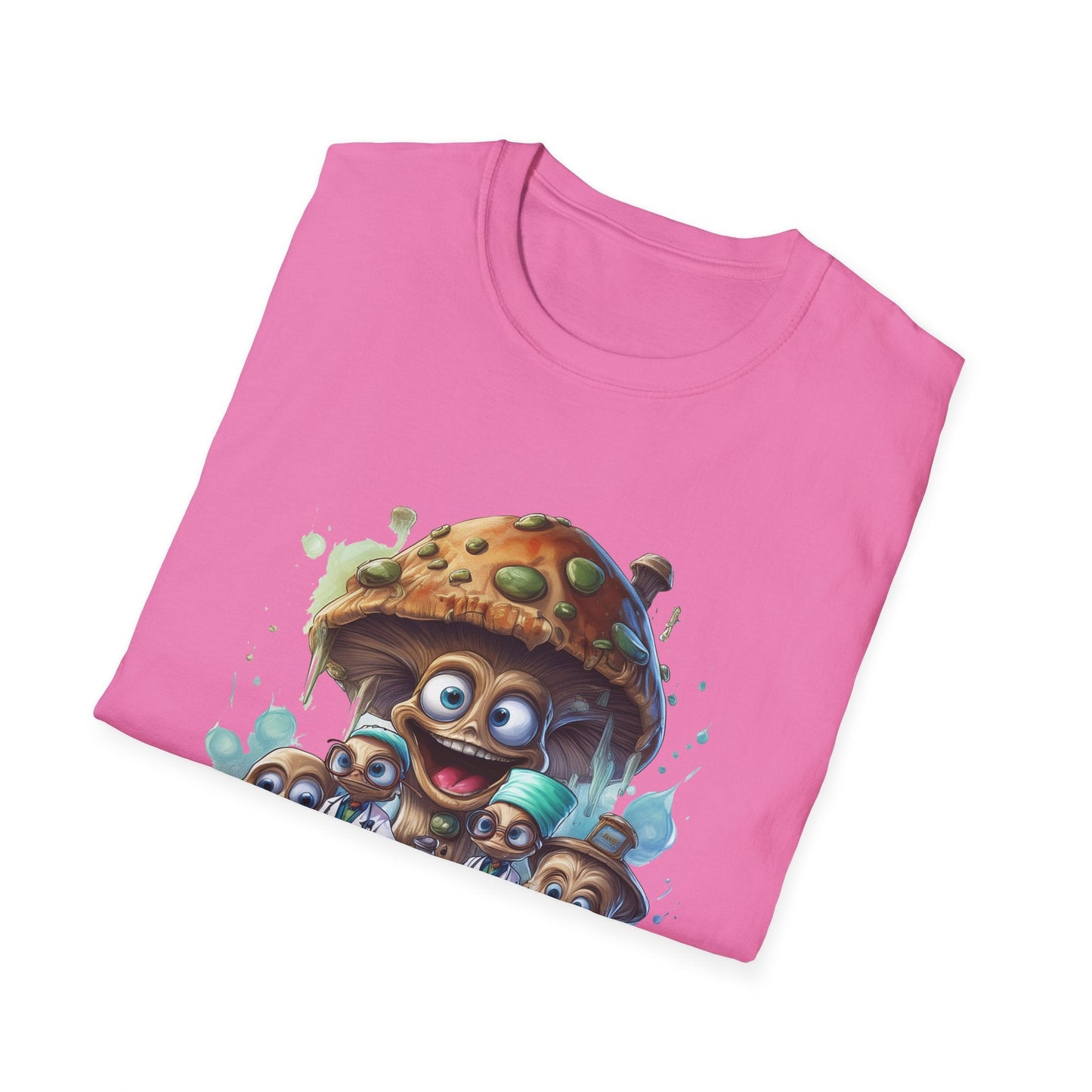 Mashroom Tee Shirt Unisex Funny Mushroom Design Softstyle 64000 Cotton Graphic Tee