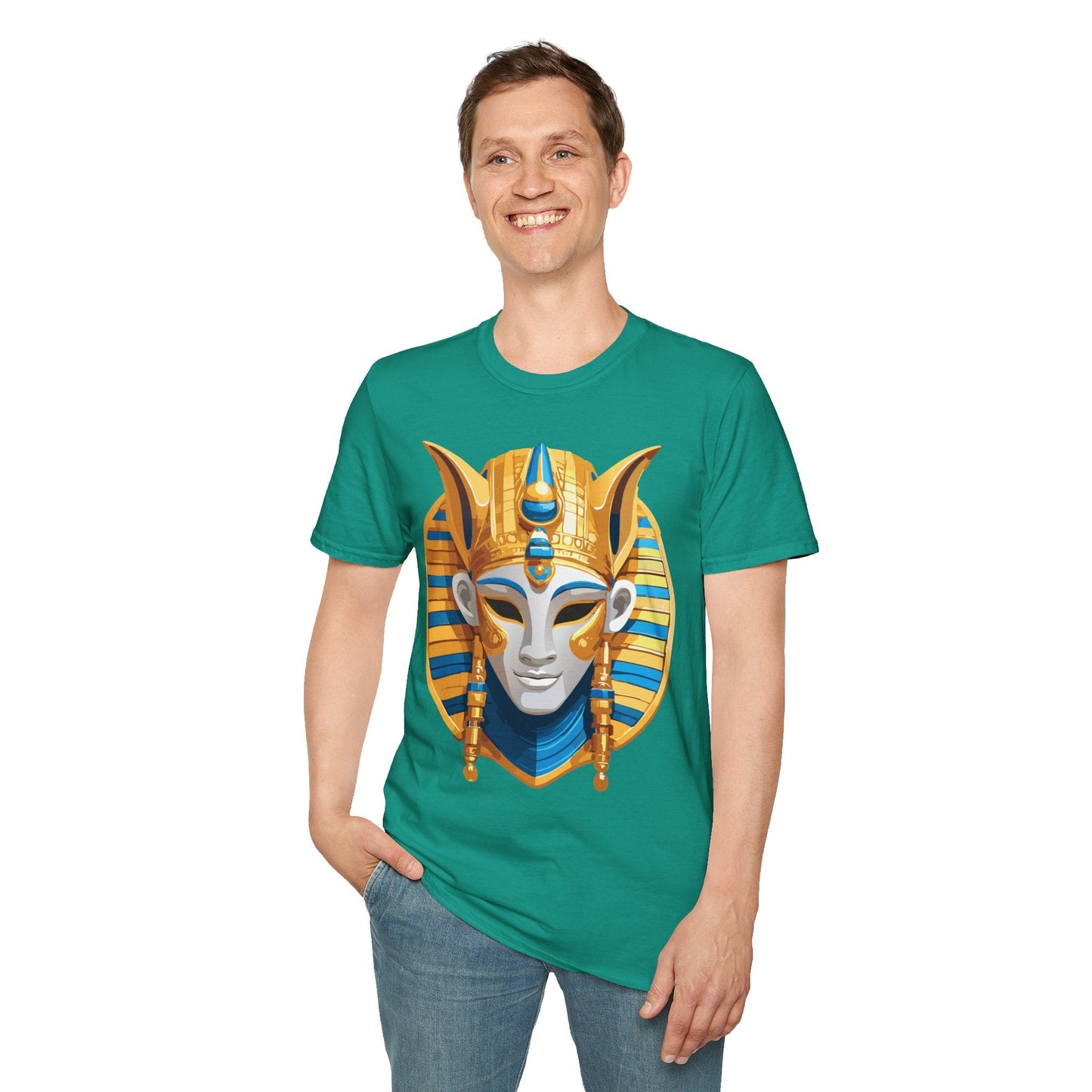 Mask Tee Shirt Unisex Masquerade Design Artwork Gildan Softstyle 64000 Cotton Tee