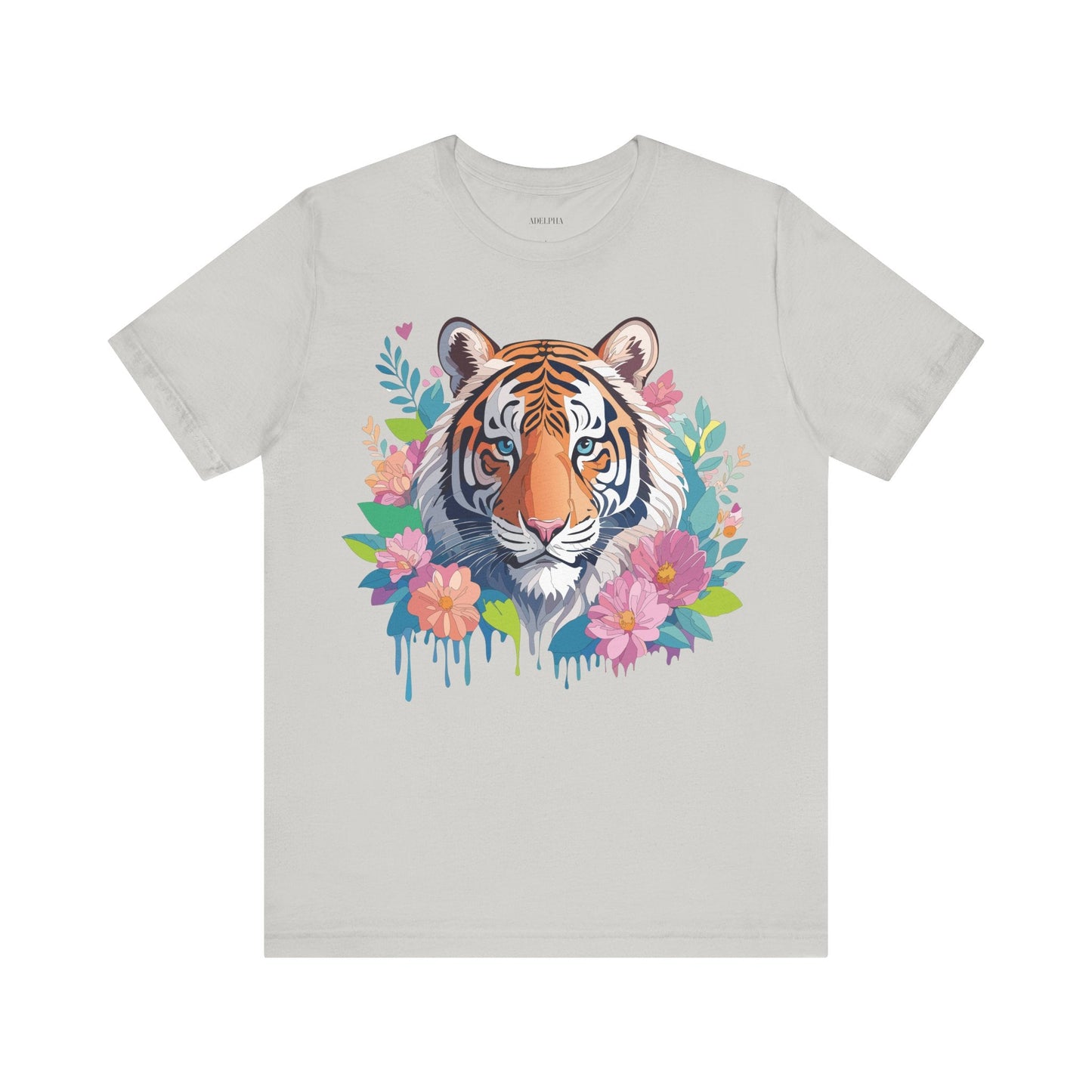 Tiger Graphic Unisex 100 Cotton Vintage Art with Animal Tee 2