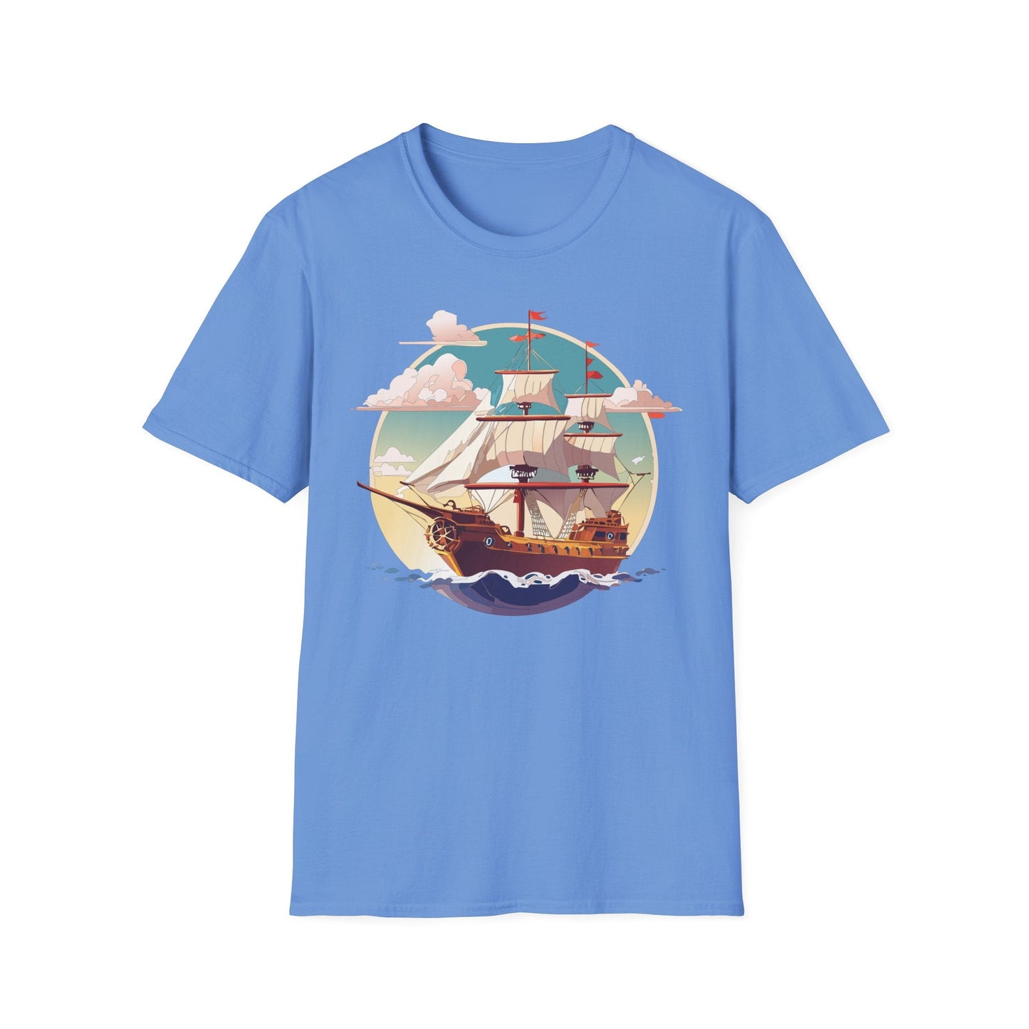 Unisex Ship T Shirts Frigate Vessel Tee Shirt Gildan Softstyle 64000 Cotton Comfort Premium Tee