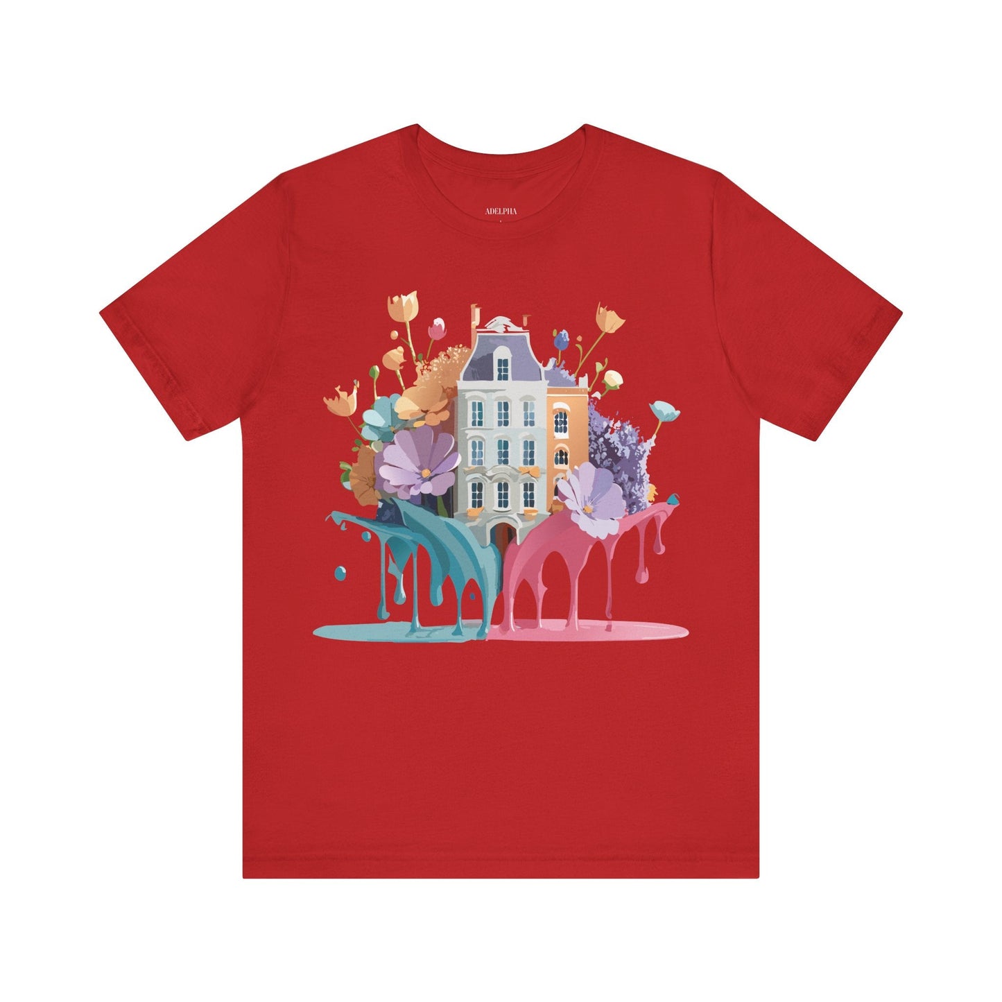 Adelpha Vintage Amsterdam Graphic Tee For Everyday Casual Wear Unisex Short Sleeve Shirt