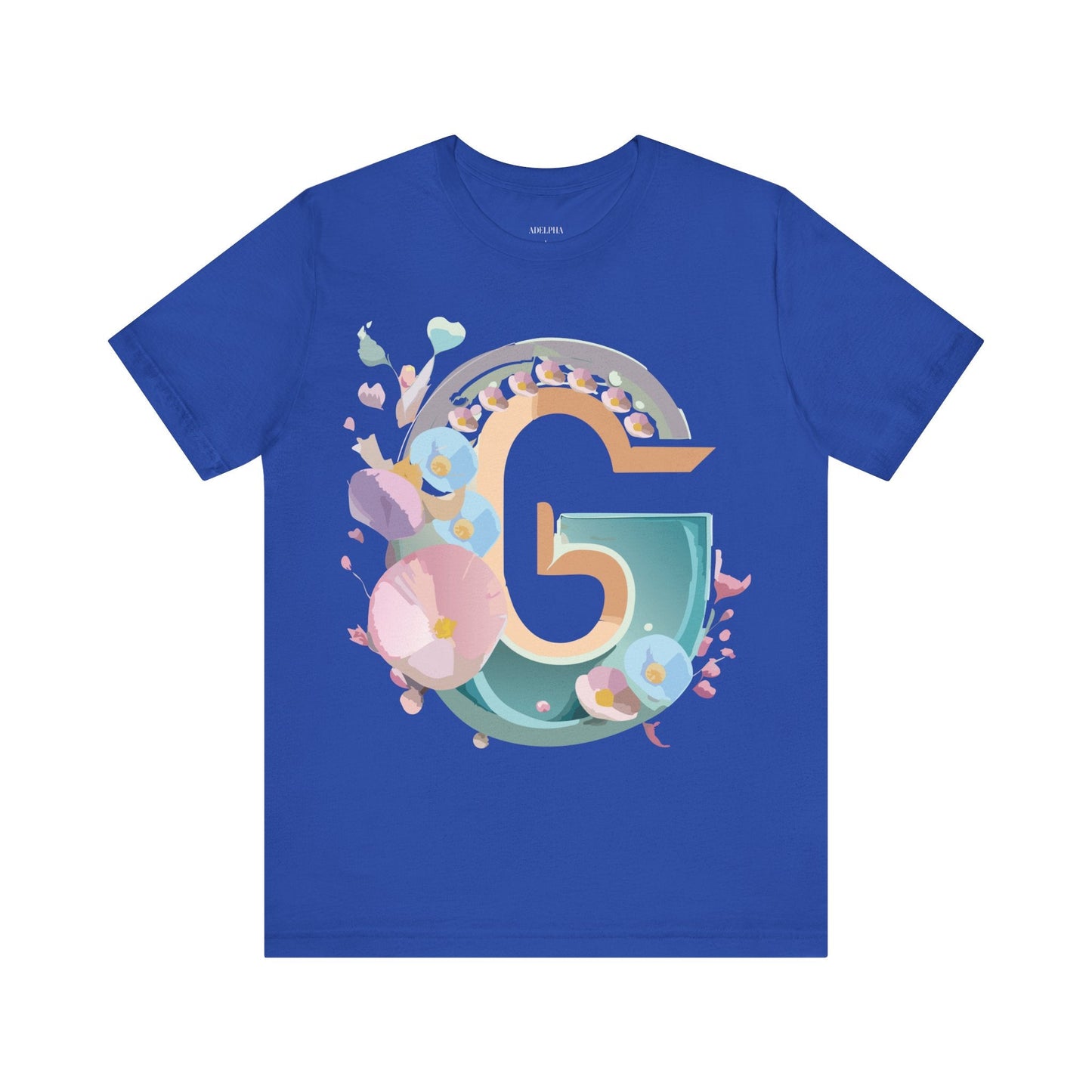 Adelpha Letter G Shirt Unisex Jersey Short Sleeve Graphic Tee With Vintage Inspired Artwork