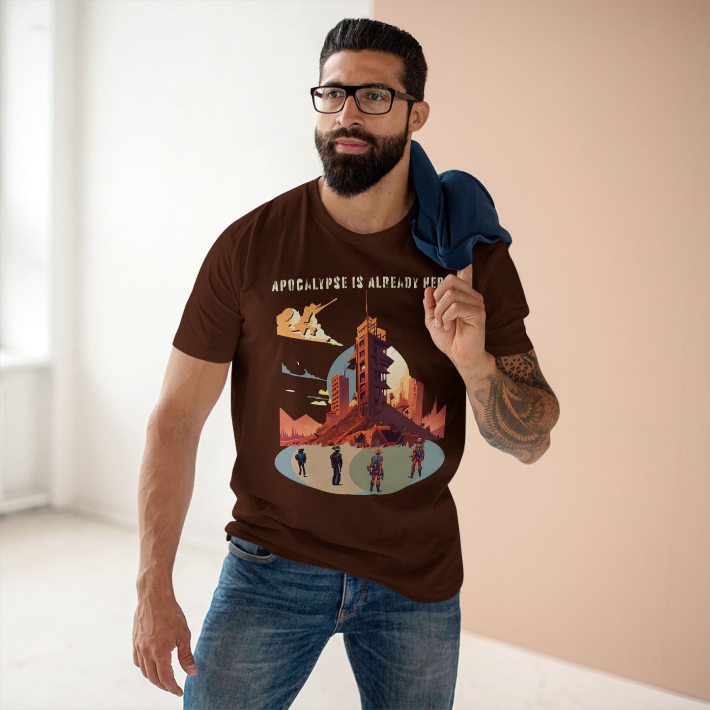 Cataclysm Doomsday Shirt Unisex Premium Cotton Tee With Original Retro Art Design