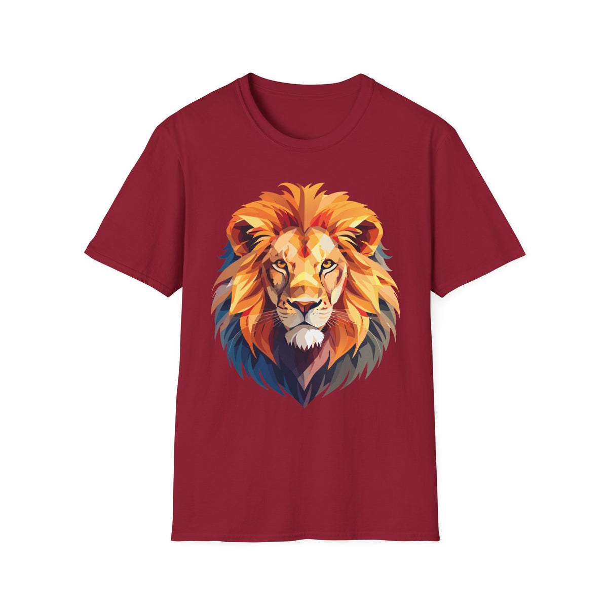 Colorful Geometric Lion T-Shirt | Lion Head Tee
