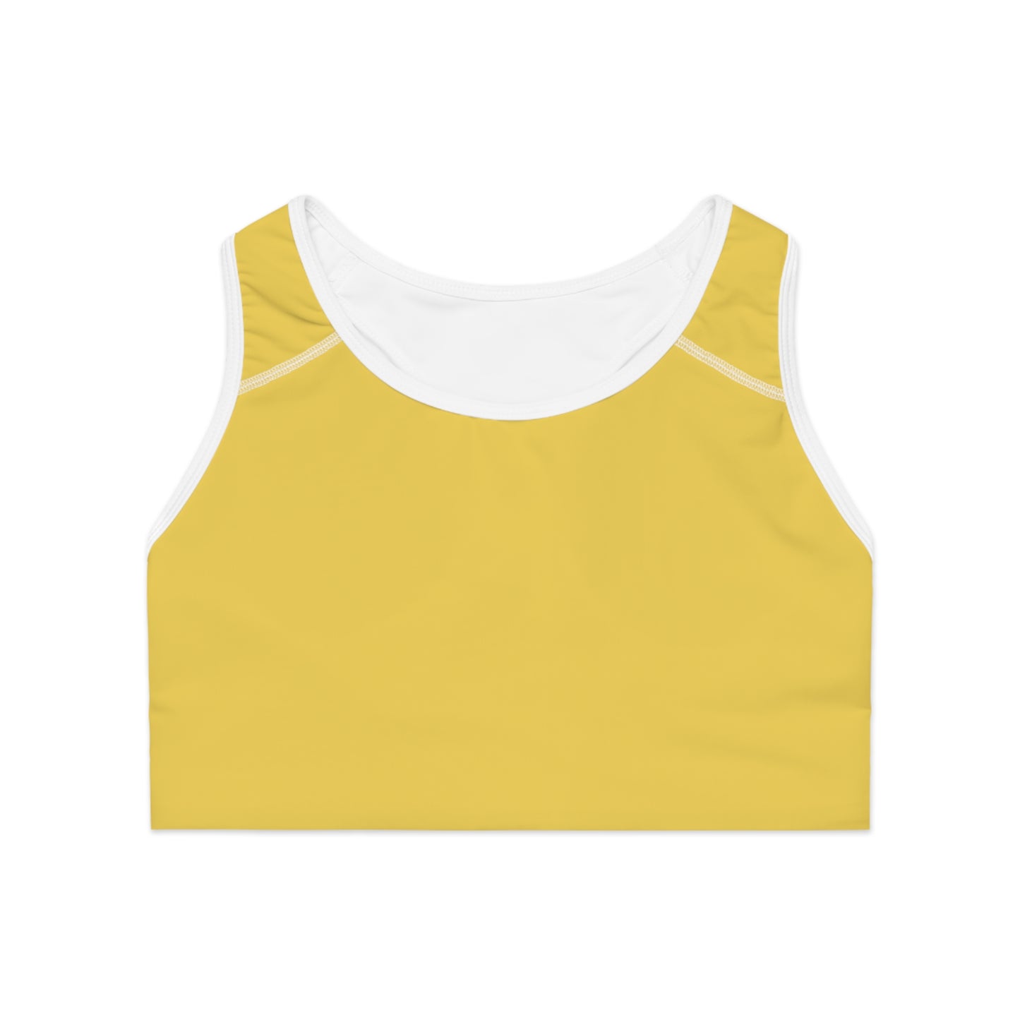Yellow Color Sports Bra, Yellow Sports Bra 3