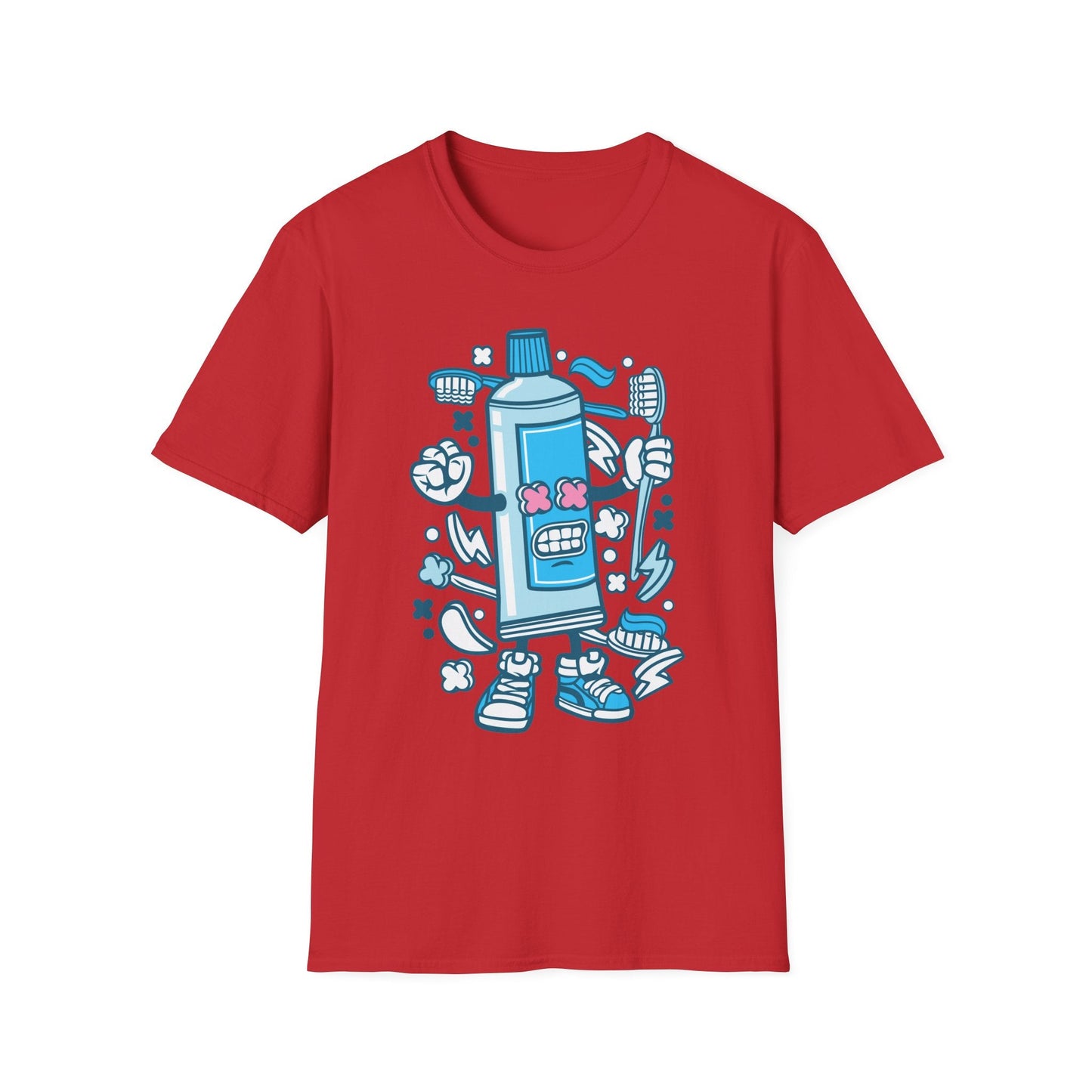 Cartoon Animation T Shirt Unisex Gildan Softstyle 64000 Tee With Fun Art Design Artwork