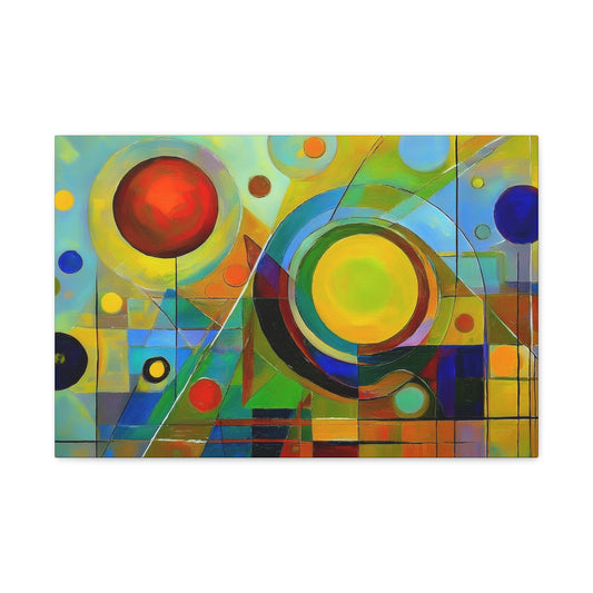 Abstract Oil Painting Print Canvas 24x16, 30x20, 36x24, 48x32, 60x40 Bright Latex Inks, Pine-Wood Inner Frame ABH-31