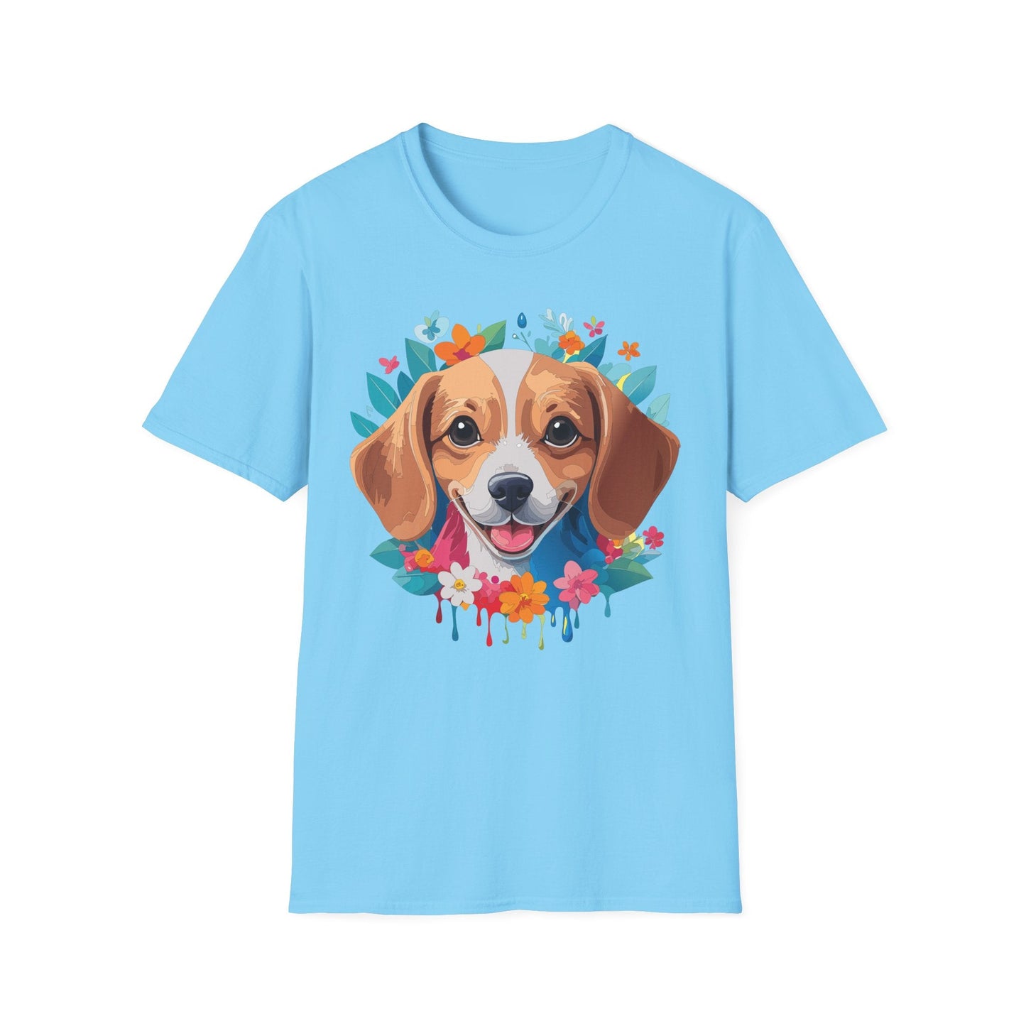 Unisex Dog Shirt Animal Tee Gildan Softstyle 64000 Cotton Tee