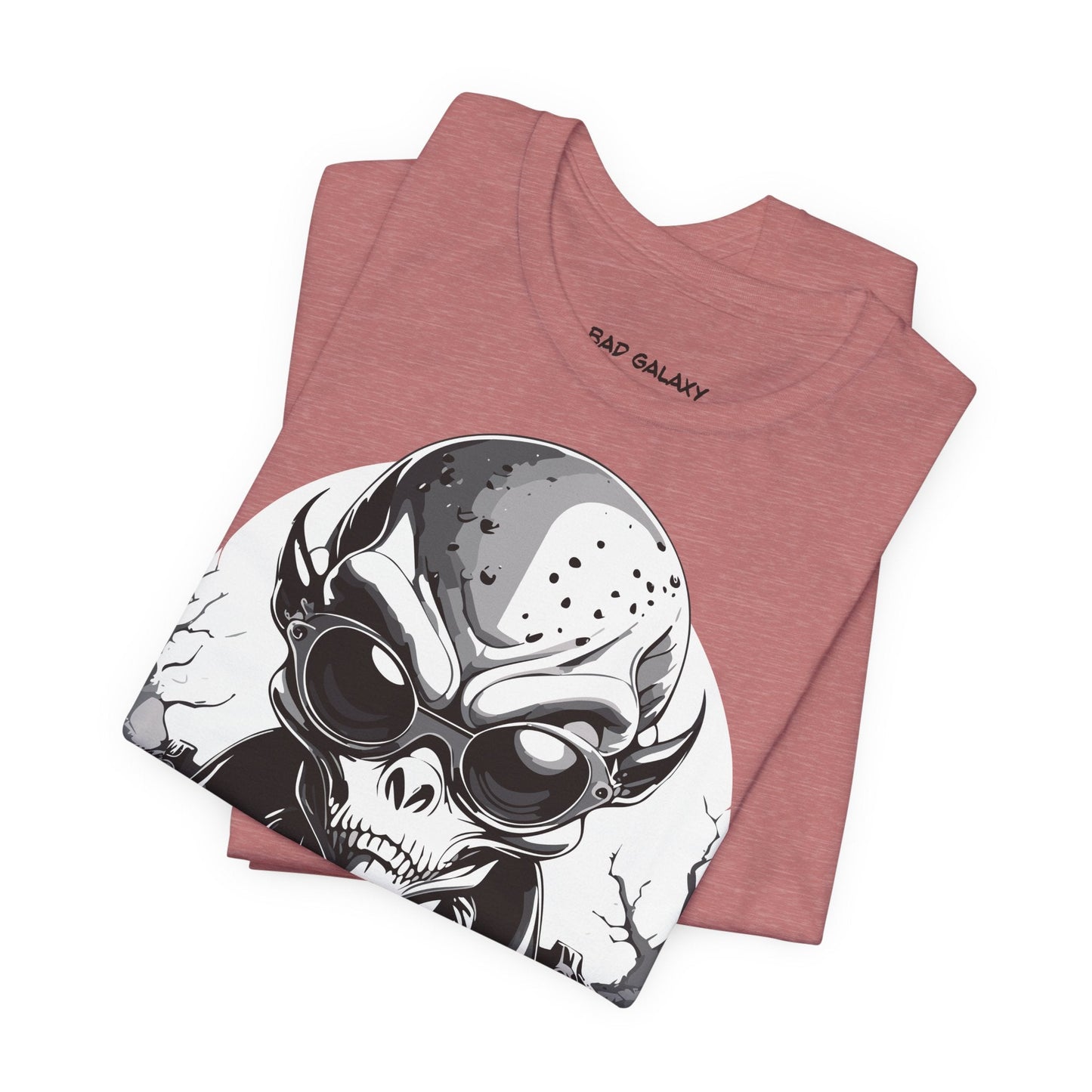 Tee Shirt With Alien From Bad Galaxy Made To Order One Hundred Percent Cotton Eco Inks Free Shipping