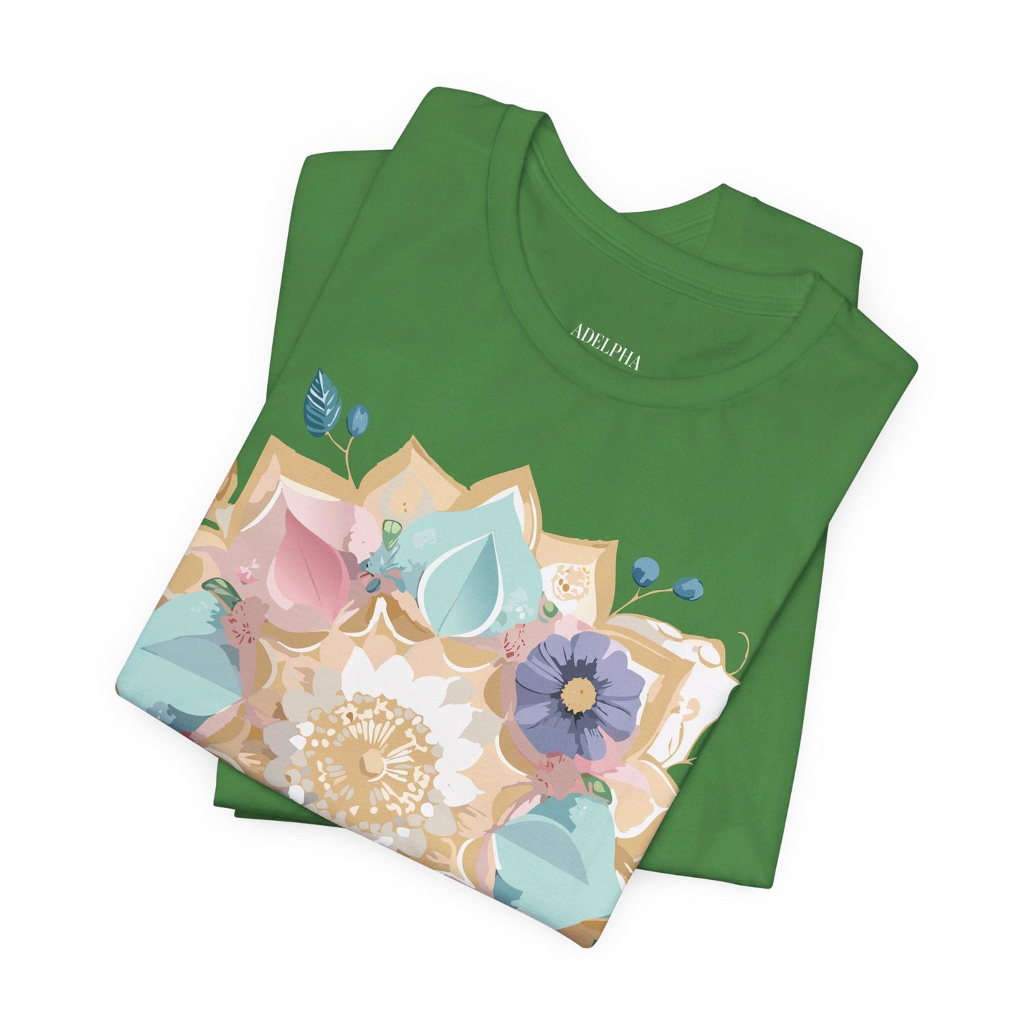 Mandala Graphic Unisex 100 Cotton Vintage Floral Artwork Tee 16
