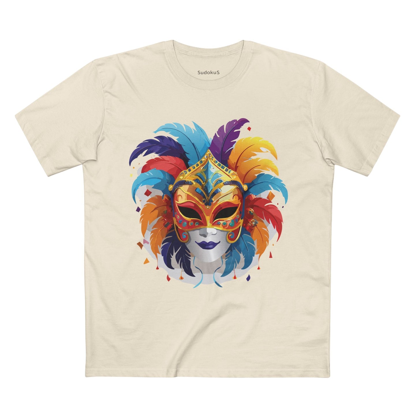 Mask Graphic Unisex 100 Cotton Staple Tee 11