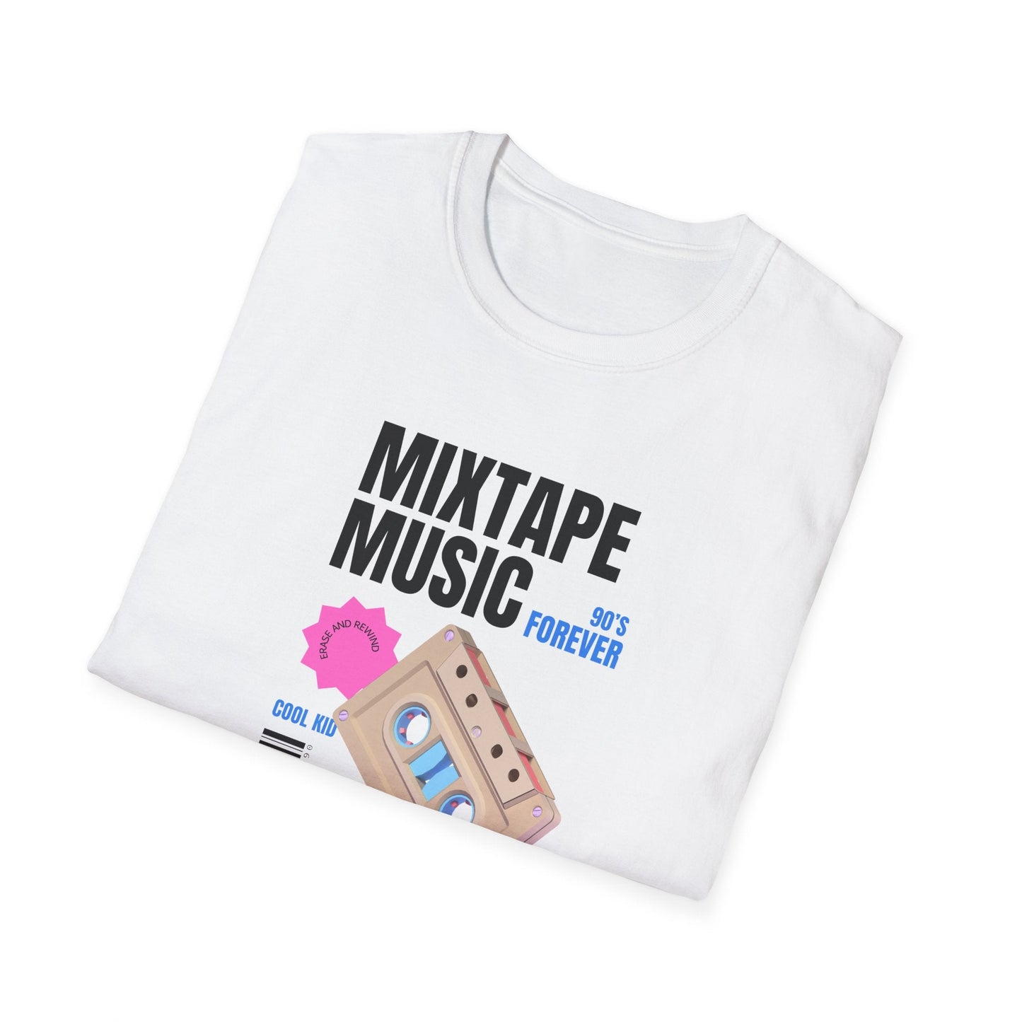 Mixtape Music Vintage Cassette T-Shirt Unisex Cotton Retro Audio Graphic Tee