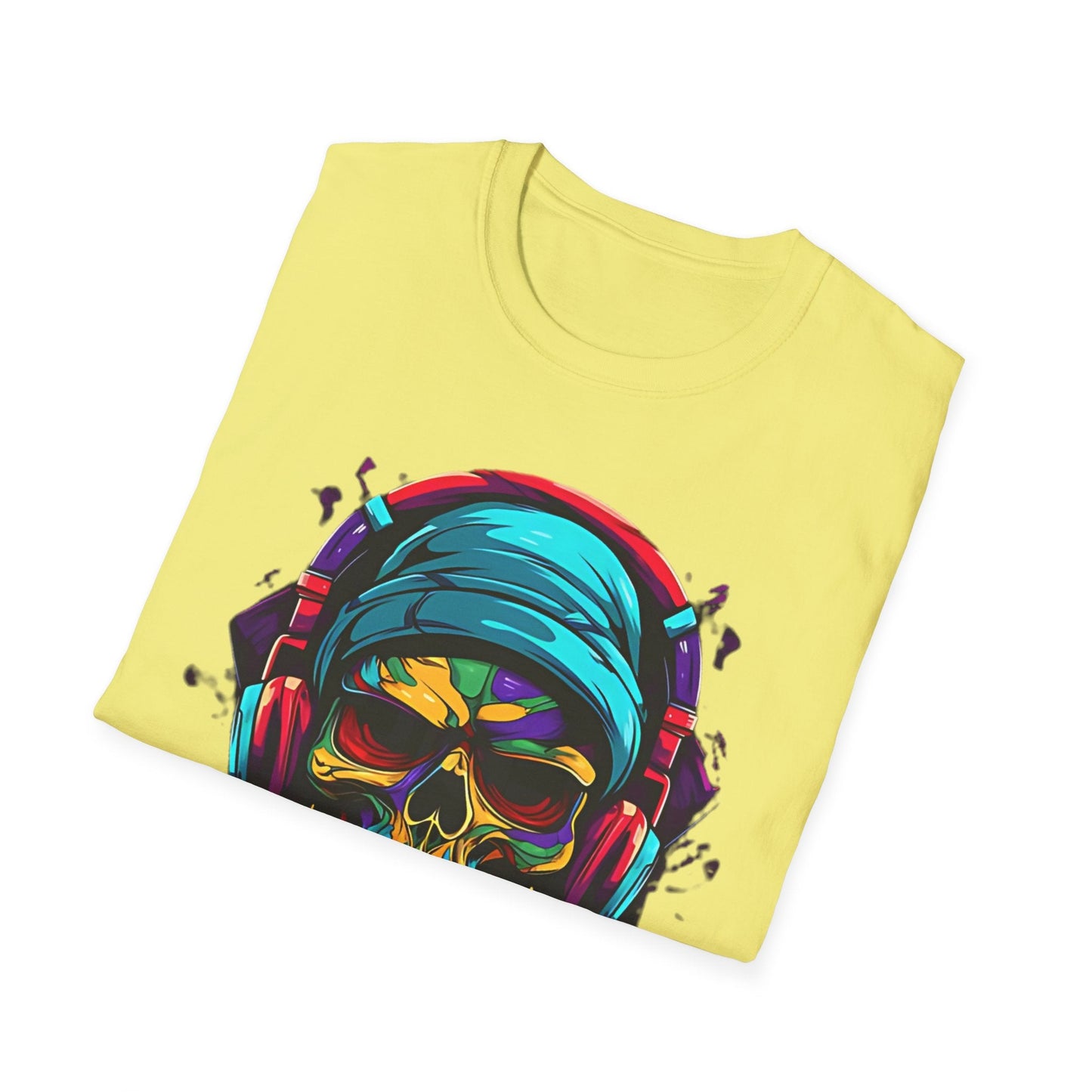 Skull Graphic Unisex Cotton T-shirt with Skeleton Artwork Design 24