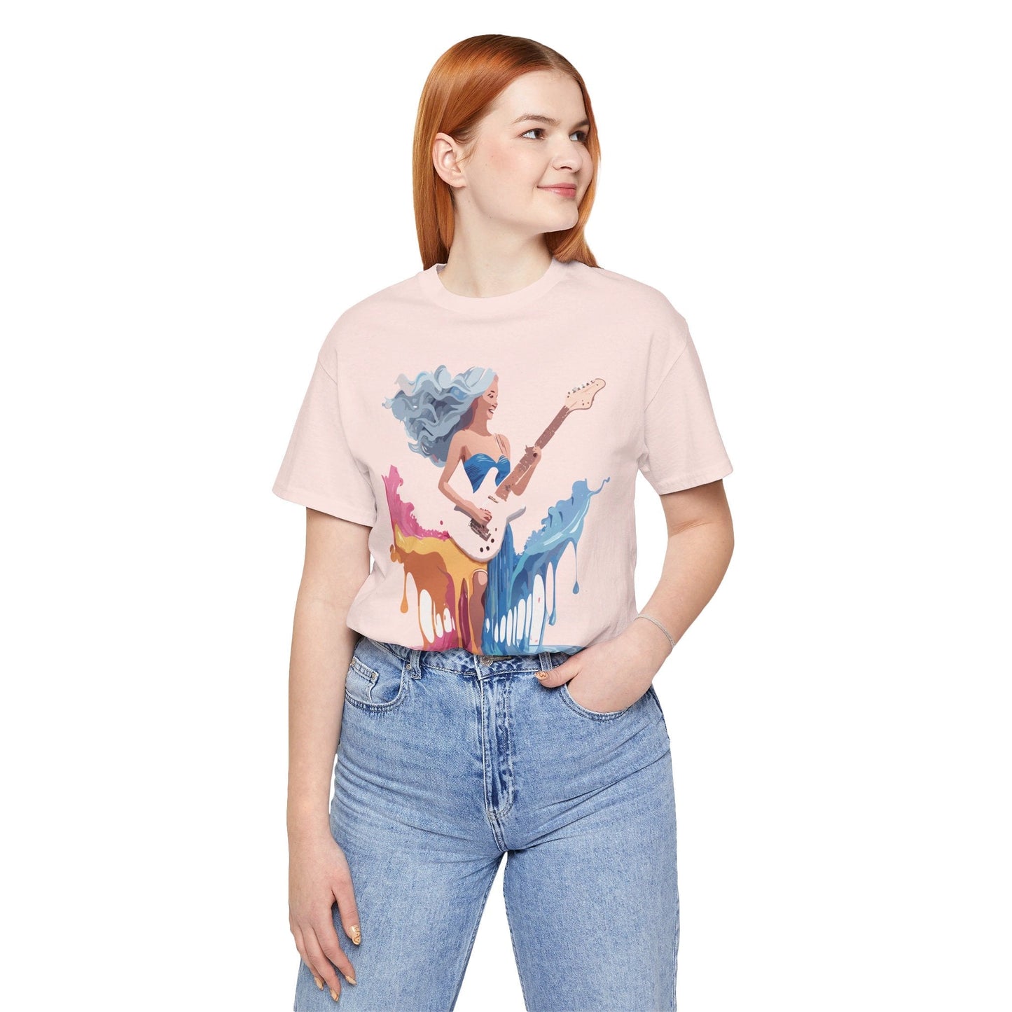 Music Graphic Tee Unisex Short Sleeve Shirt With Vintage Inspired Artwork From Adelpha