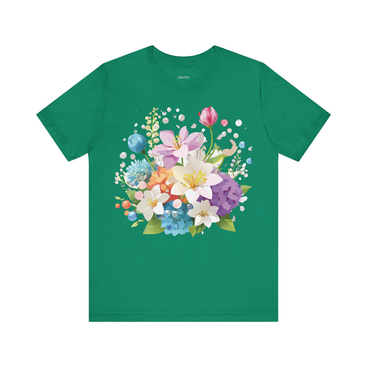 Floral Graphic Tee Shirt - Bella+Canvas Unisex 100 Cotton 3