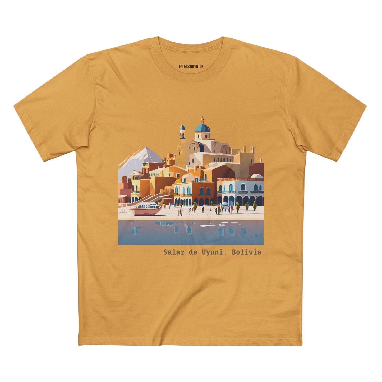Bolivia Travel Shirt Unisex Premium Cotton Art Tee TT17 Retro2Nova Original Art Design Collection