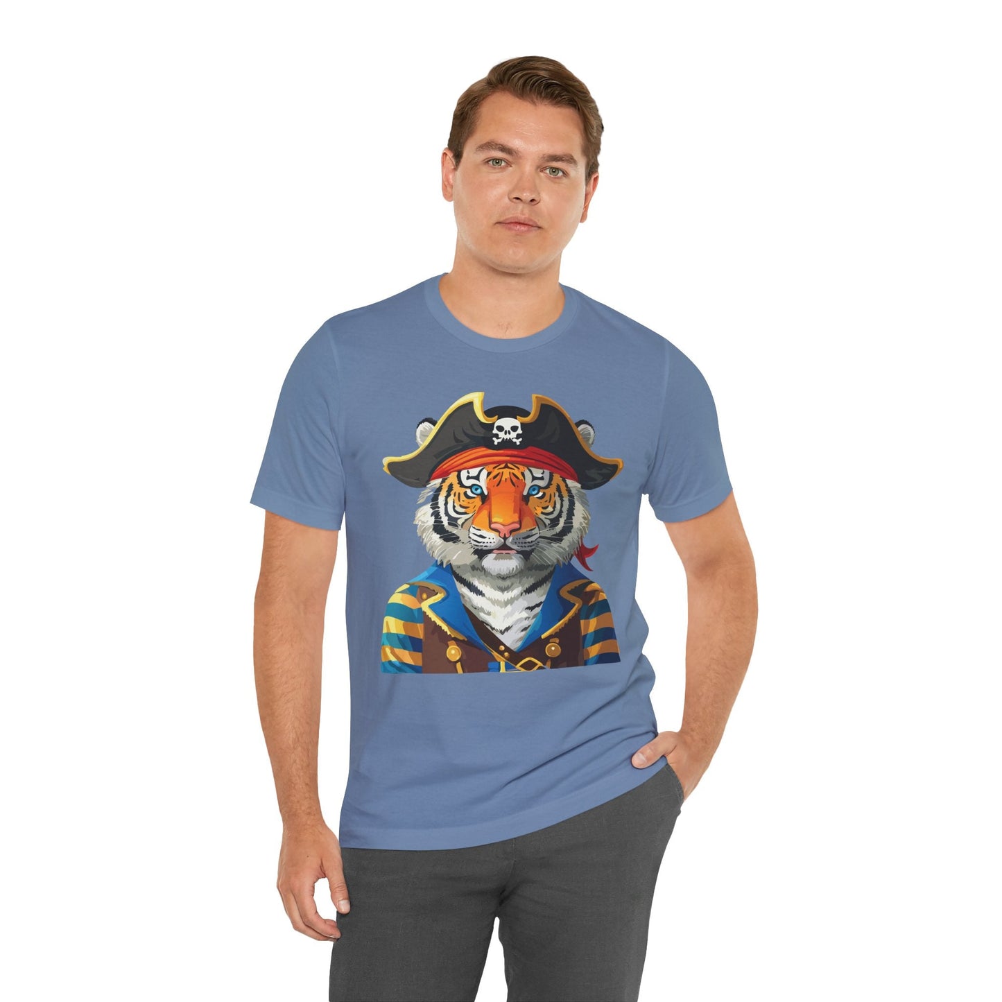 Unisex Animal Tee Shirt Art Design With Wild Animals Gildan Softstyle Cotton T Shirt
