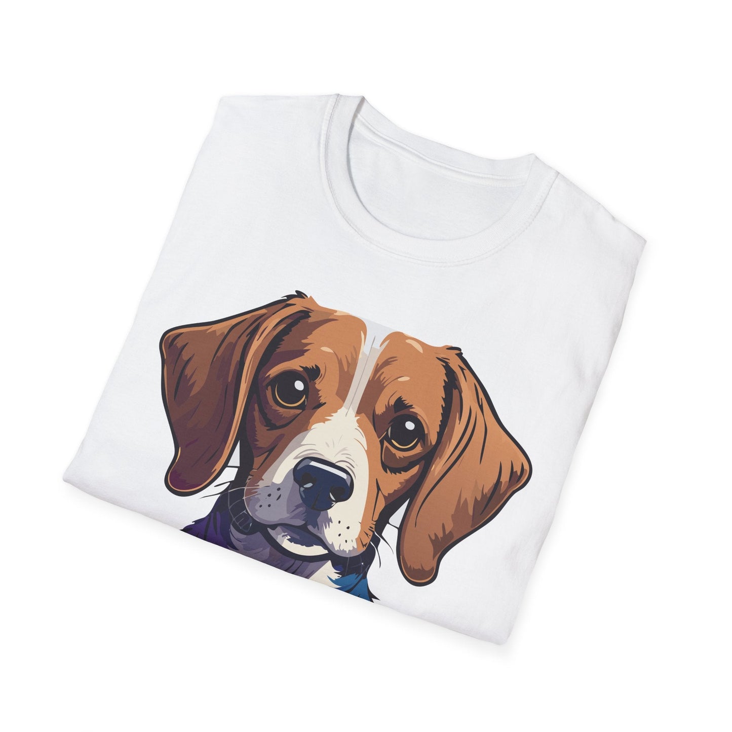 Dog Shirt Unisex Animal Print Tee Softstyle 100 Percent Cotton Gildan 64000
