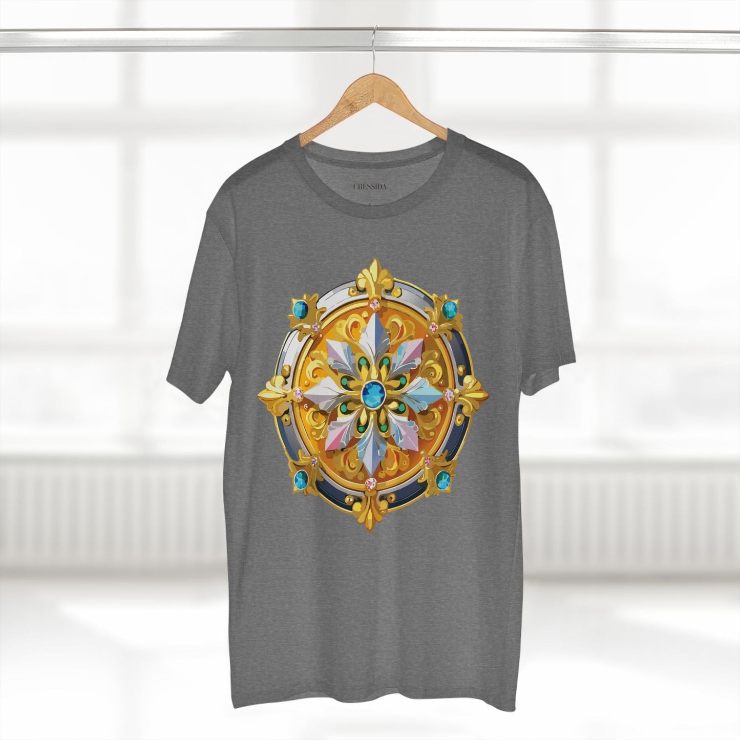 Medallion Graphic T-Shirt Unisex 100 Cotton With Gold Art Design Medal Tee 9