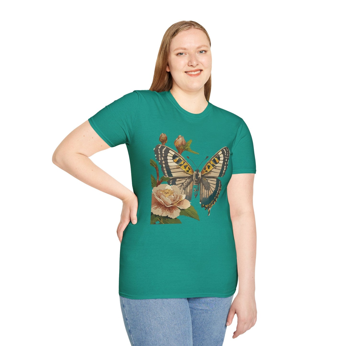 Butterfly Shirt Unisex T Shirt Monarch Butterfly Gildan Softstyle 64000 Cotton Tee