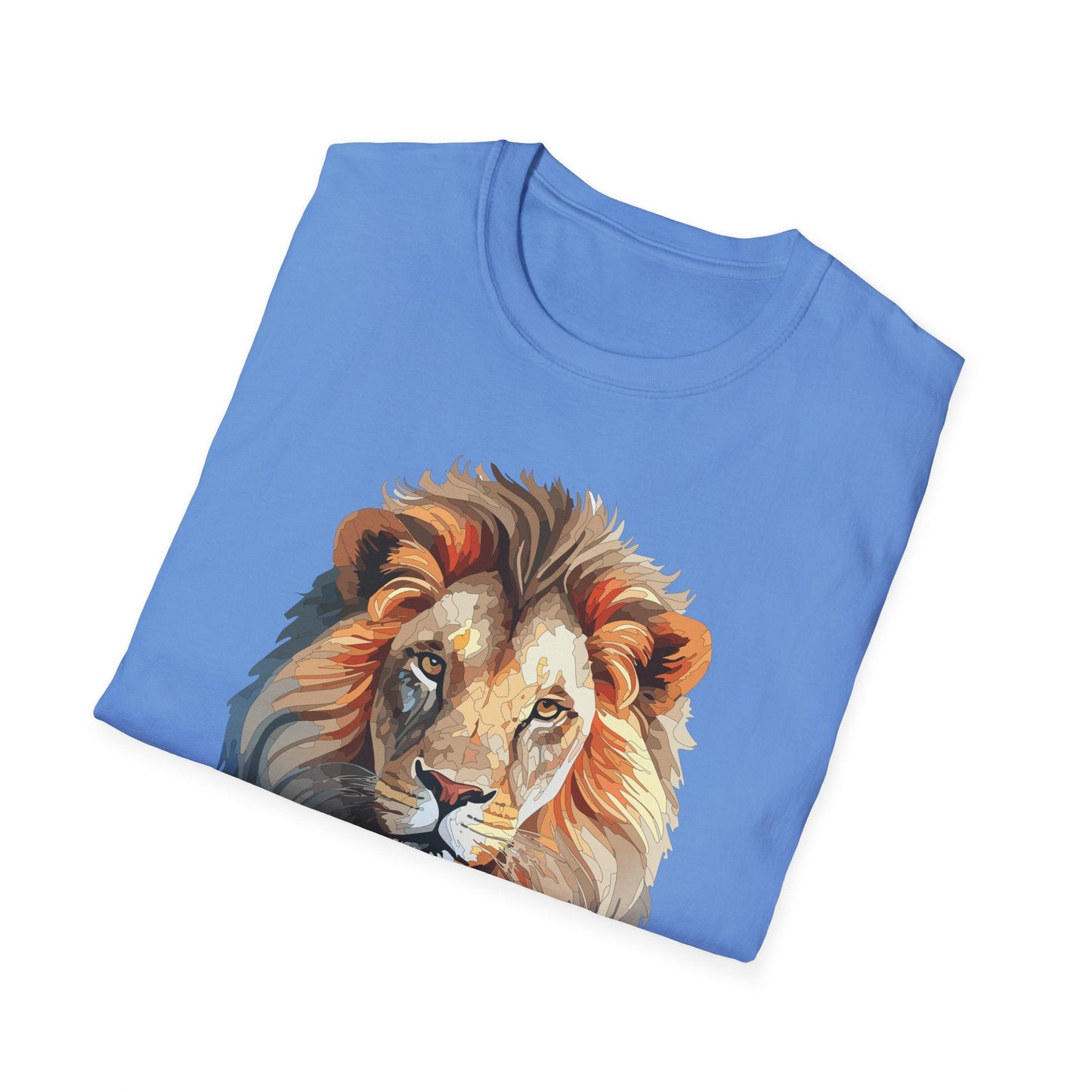 Gildan Lion Graphic Short Sleeve Softstyle Tee 100 Percent Cotton