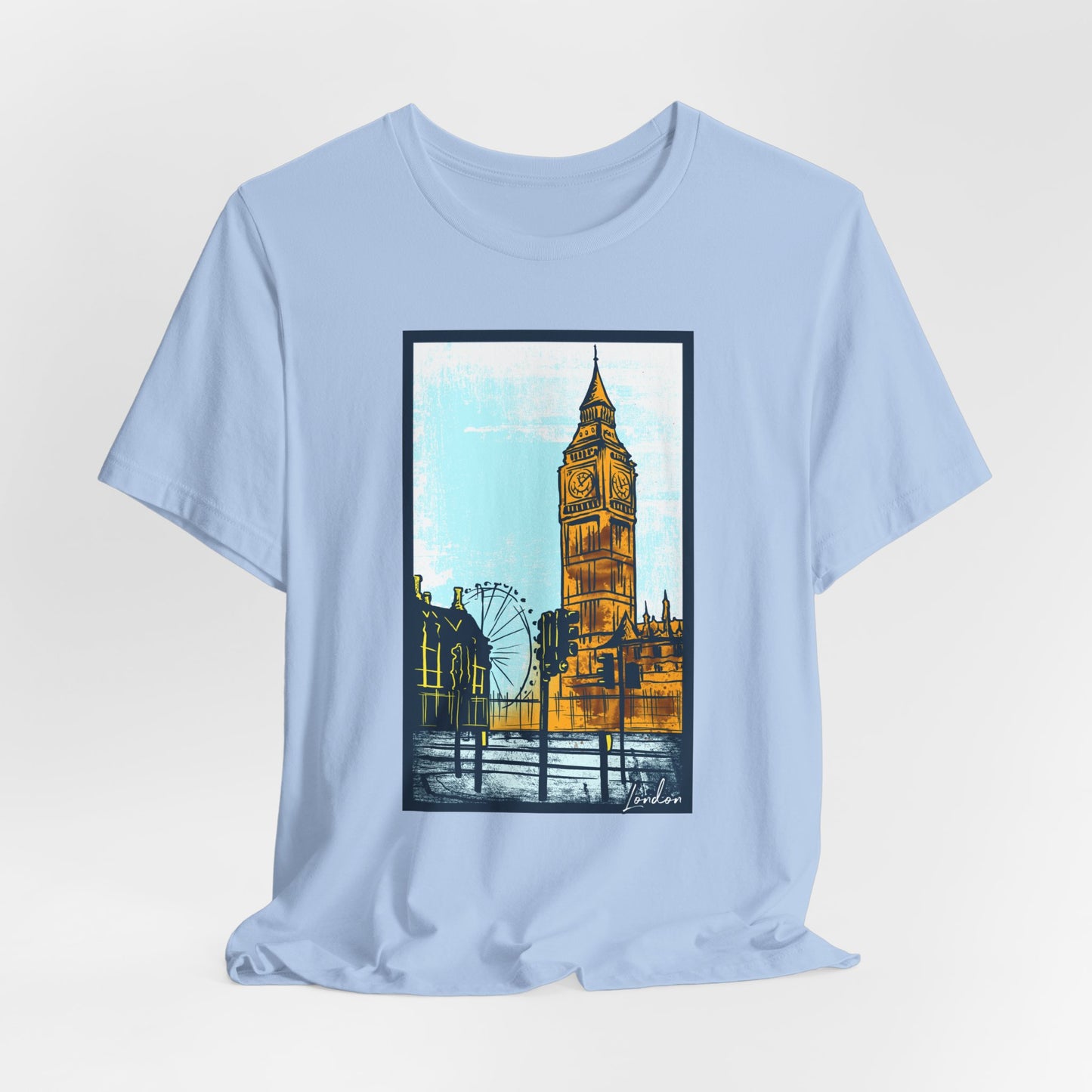 Retro Poster London Graphic Design Tee, London Shirt, Vintage Tees, Art Design T-Shirt, Graphic Tee, Retro Art Shirts